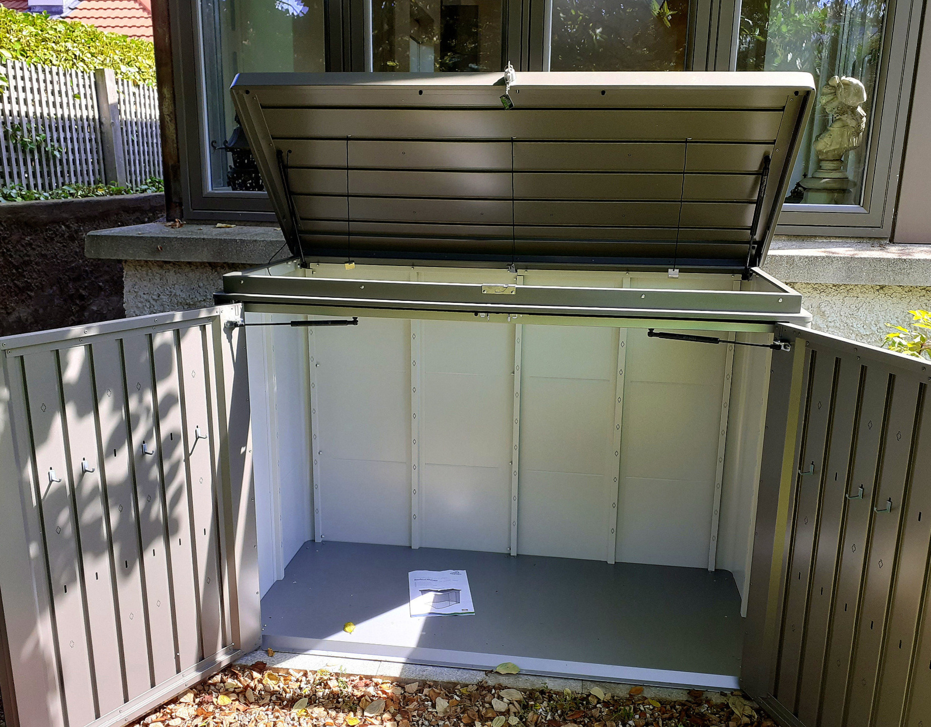 Biohort HighBoard 160 Garden Storage Unit | Supplied + Fitted in Glenageary, Co Dublin | Competitive Prices with FREE installation from Owen Chubb Landscapes Ltd, Tel 087-2306128