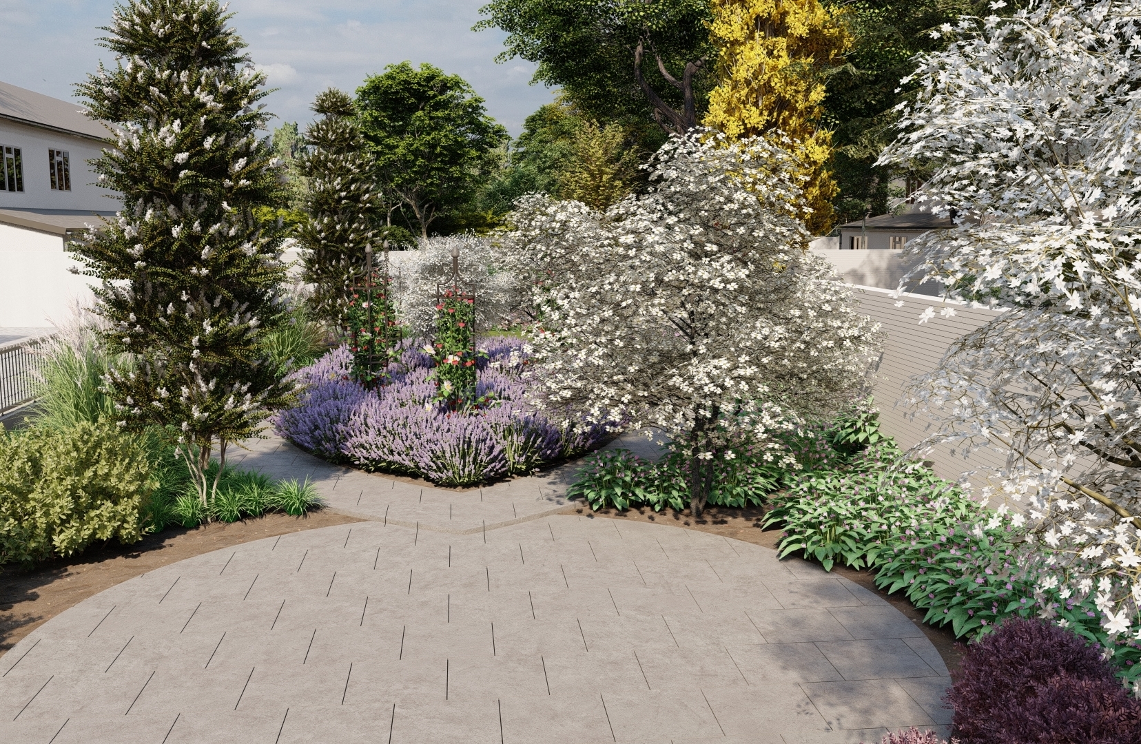 3D Garden Design Visual for Family Garden in Dublin 24