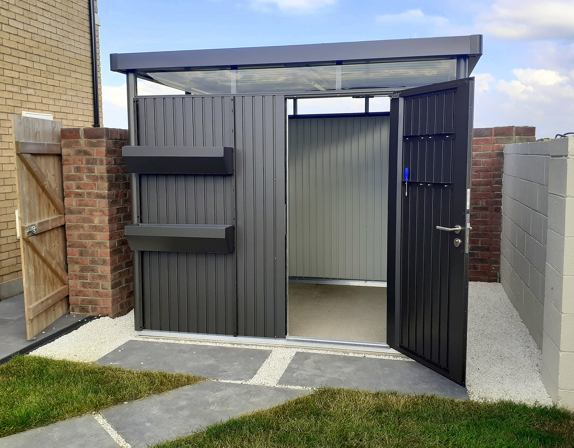 Biohort HighLine H3 Garden Shed - supplied + fitted in Dunshaughlin, Co Meath  | Owen Chubb Garden Landscapers