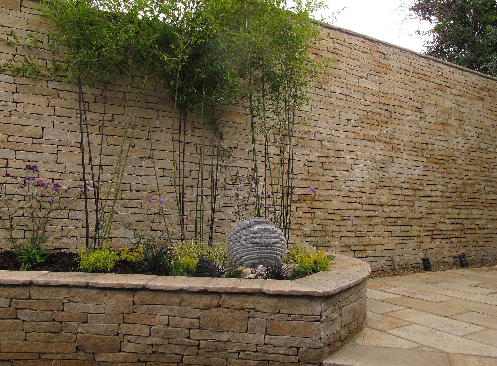 Outstanding Garden Wall in natural stone  | Greystones, Co Wicklow