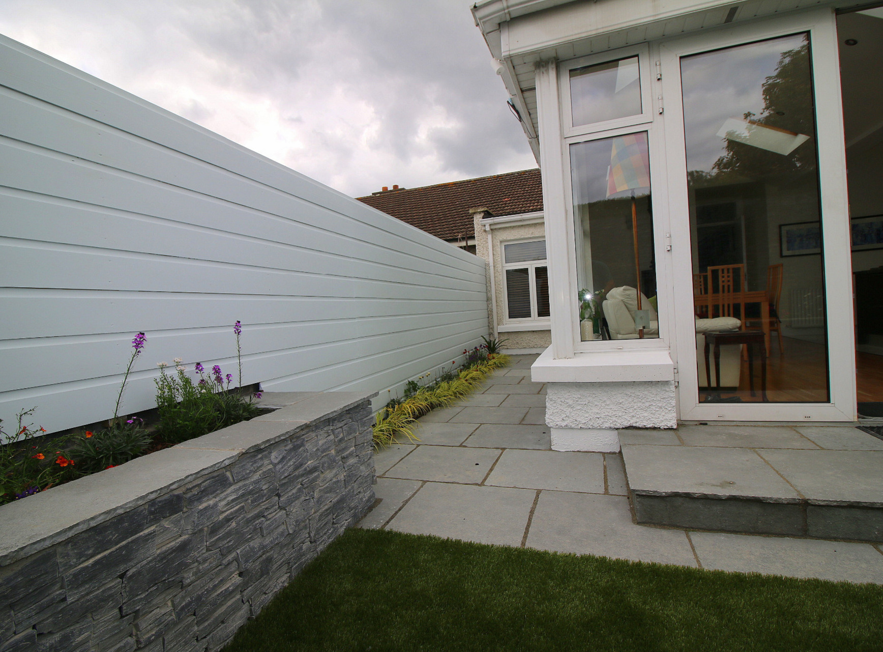 Custom made Shiplap Fencing with painted finish | Terenure, Dublin 6W
