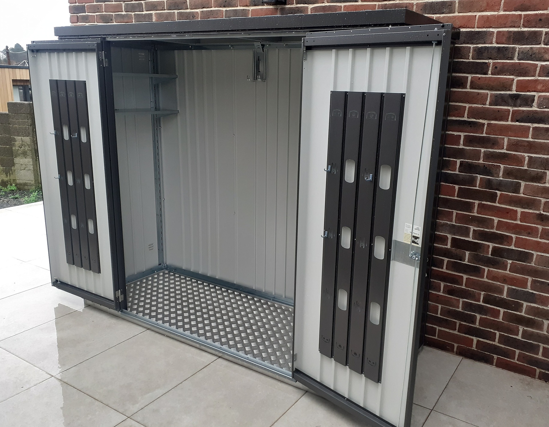 Biohort Equipment Locker 230 | premium quality steel storage shed for patio & garden | Supplied & Fitted by Owen Chubb in Glenageary, Co Dublin | BEST PRICES in Ireland | Tel 087-2306 128