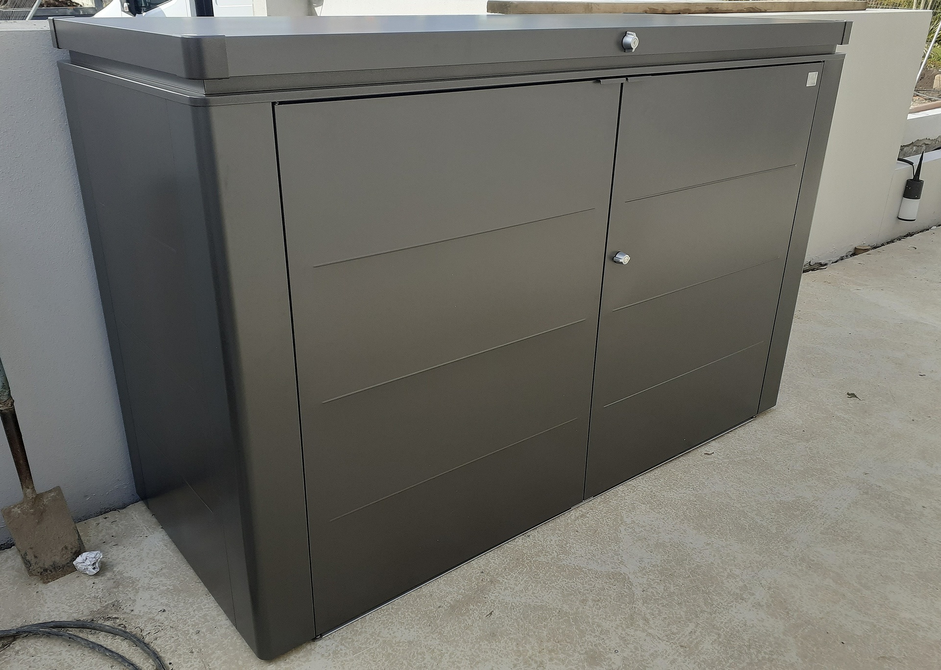 Bins Unseen, Elegance Unleashed: Biohort HighBoard 200 - Your Stylish Solution to Wheelie Bin Storage!  | Supplied + Fitted in Rosslare, Co Wexford.