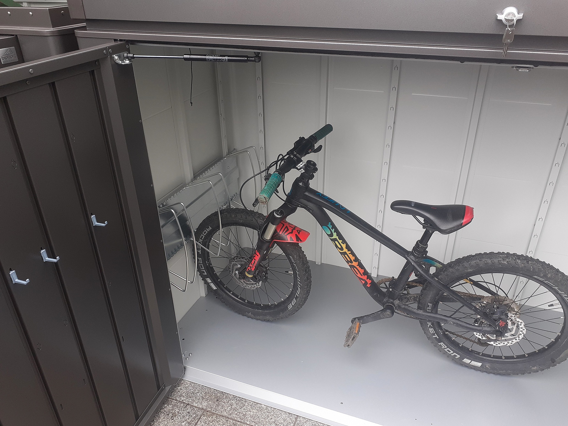 Biohort HighBoard 200 Storage Unit - a stylish & secure storage solution for Bins, Bikes etc  | Supplied + Fitted in Castleknock, Dublin 15 by Owen Chubb Landscapers.