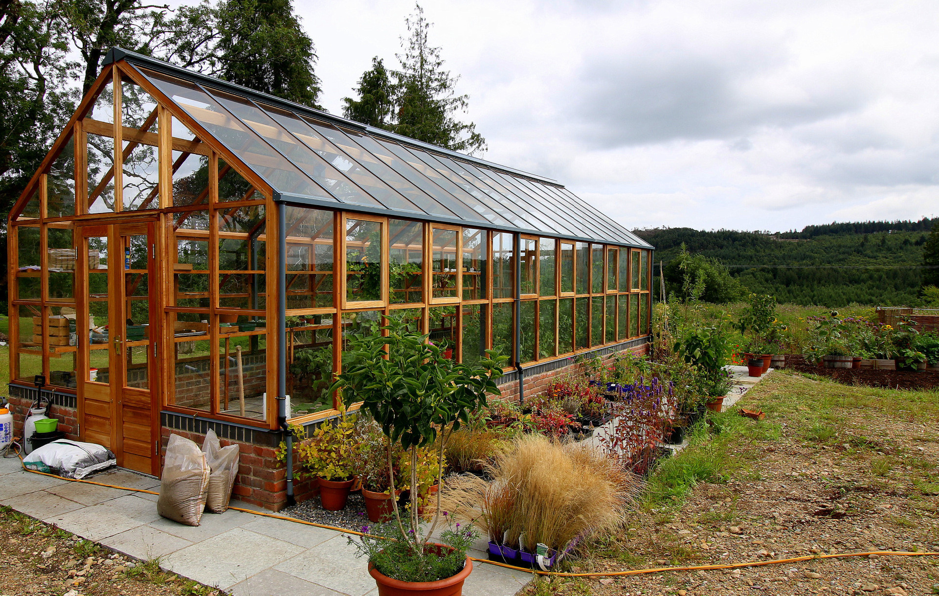 Classic Twelve Greenhouse in Wicklow - installed by Owen Chubb Landscapers