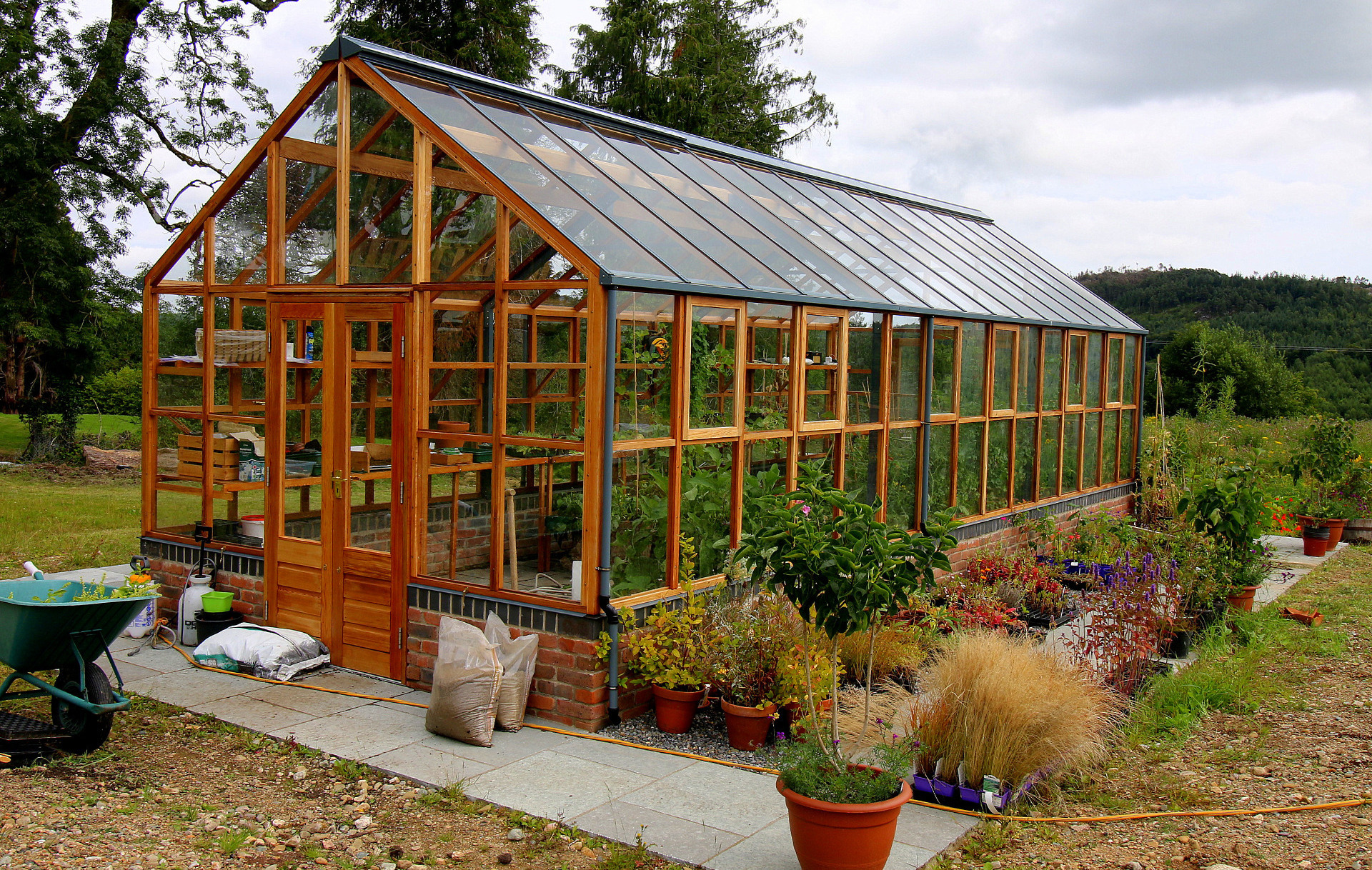 Bespoke Traditional Wooden Greenhouses - supplied + fitted throughout Ireland , call 087-2306 128 for details