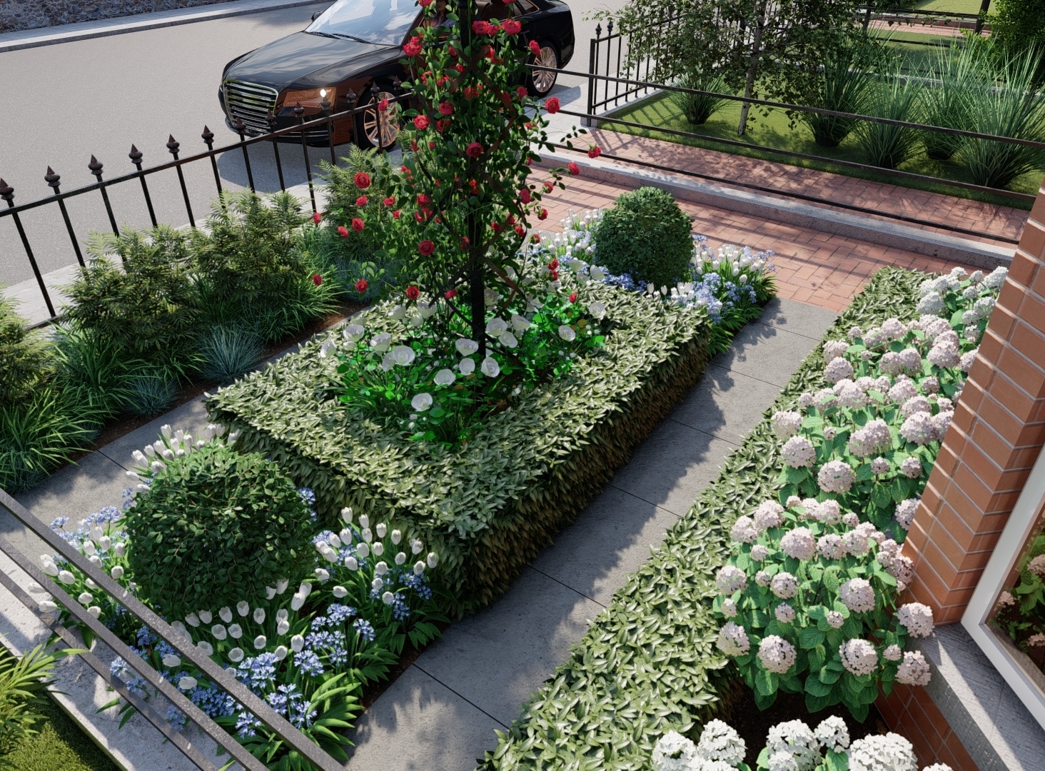Garden Design featuring a traditional blend of formal & informal planting | Garden Design Terenure Dublin 6W