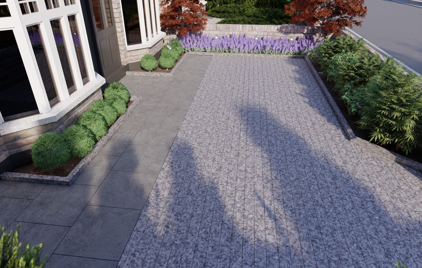 Stunning Granite & Limestone Driveway Design in Castleknock |Owen Chubb Garden Landscapers