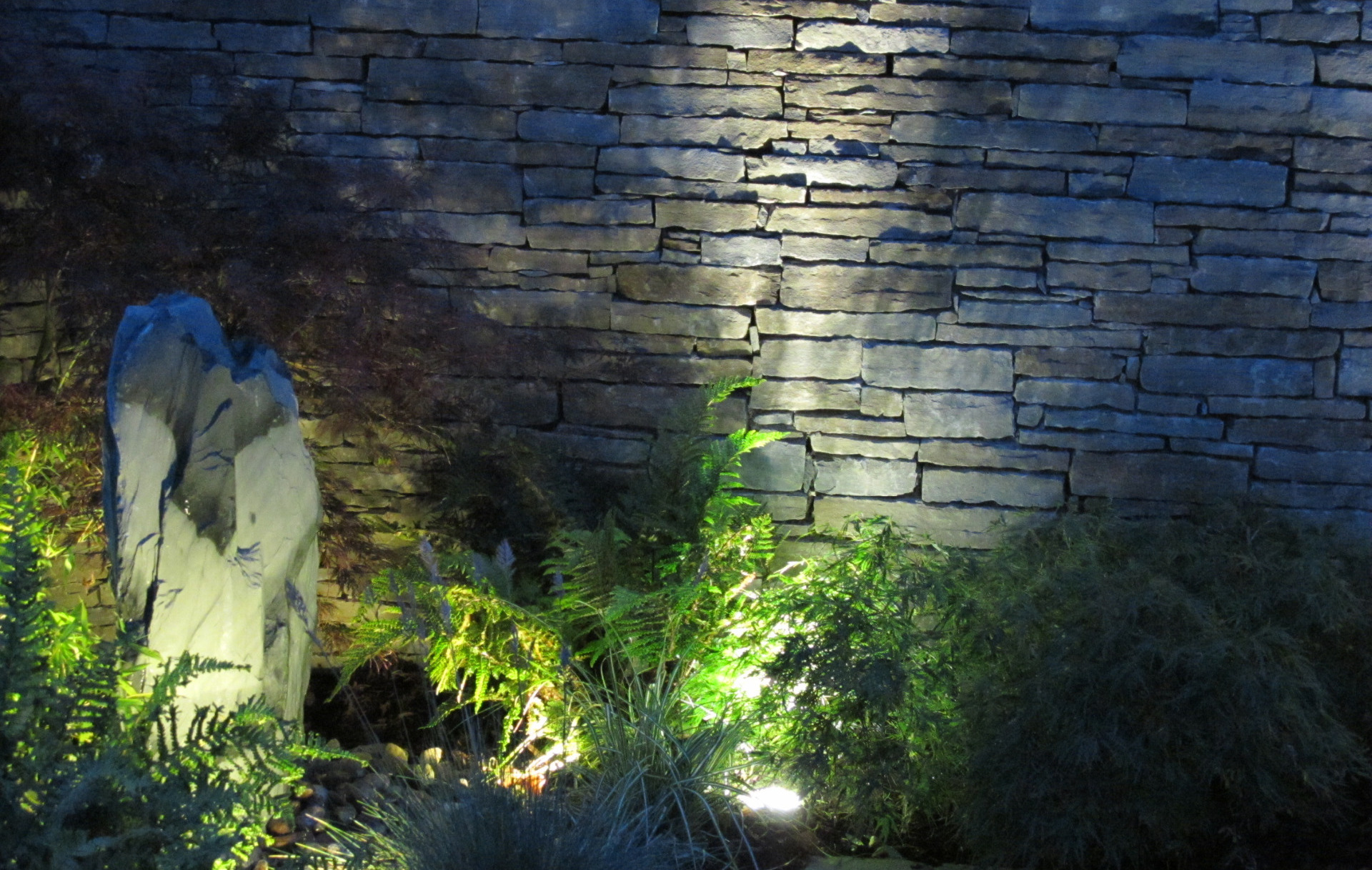 Garden Lighting brings a new dimension to any garden | Professional LED Lighting - supplied + fitted by Owen Chubb Garden Landscapers
