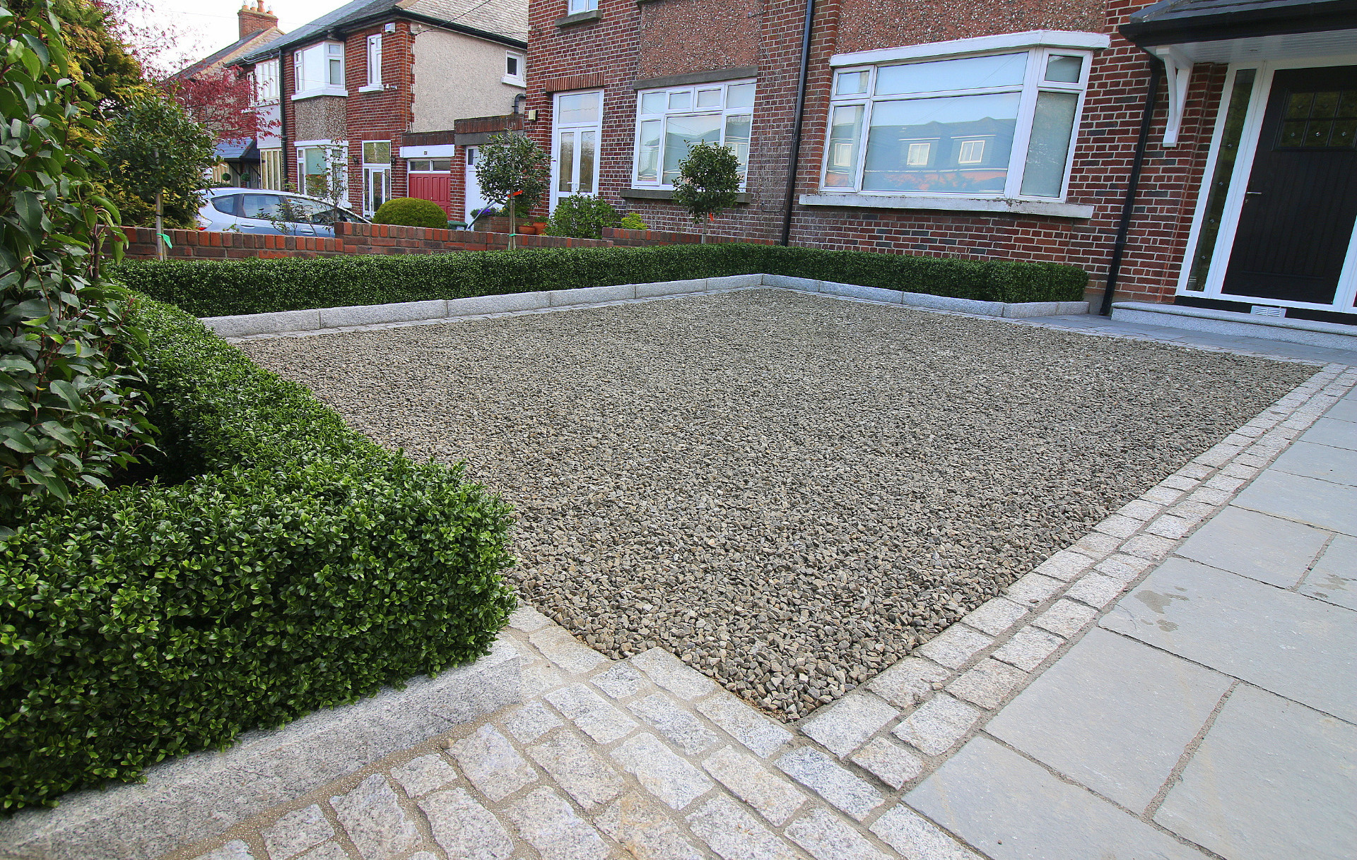 Driveway Design & Landscaping |Granite & Limestone paving | Supplied + fitted in Churchtown, Dublin 14.