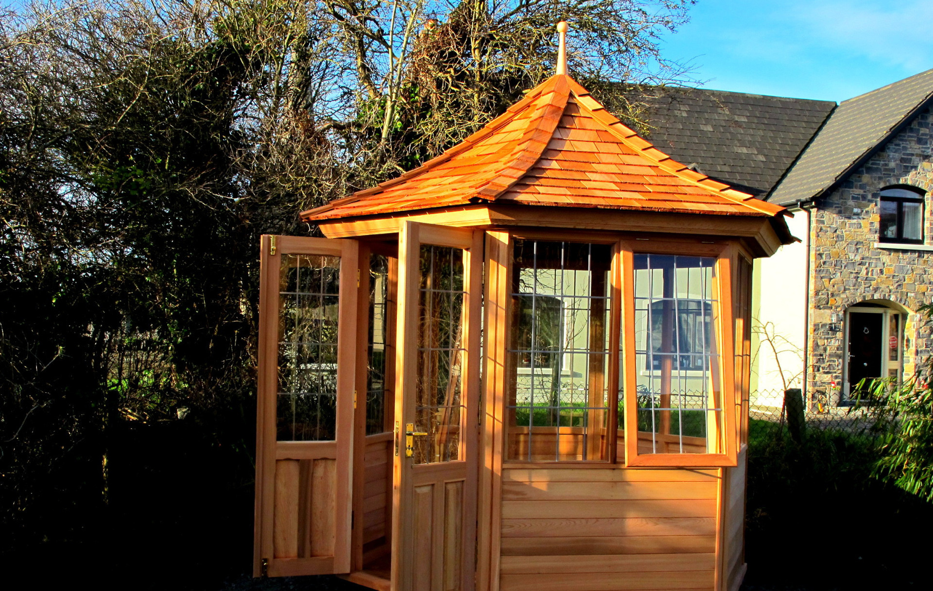 Stunning cedar wooden summerhouse | Supplied + fitted in Ballsbridge, Dublin 4.
