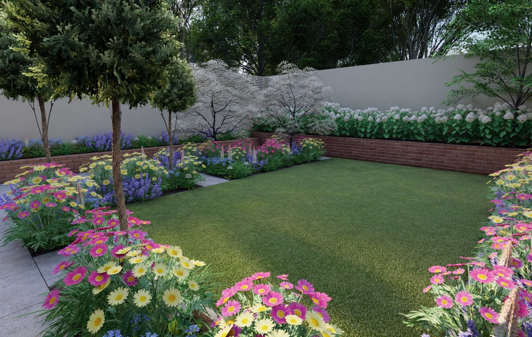 Garden Design Churchtown | 3D Design Visuals for Family Garden in Dublin 14