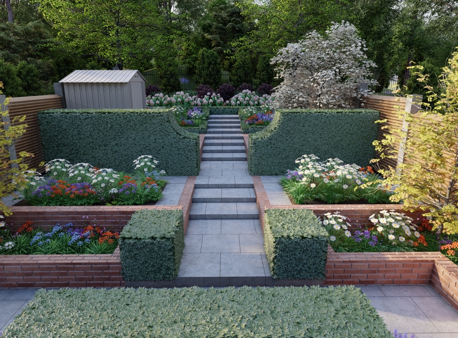 Terraced Garden Design Rathfarnham