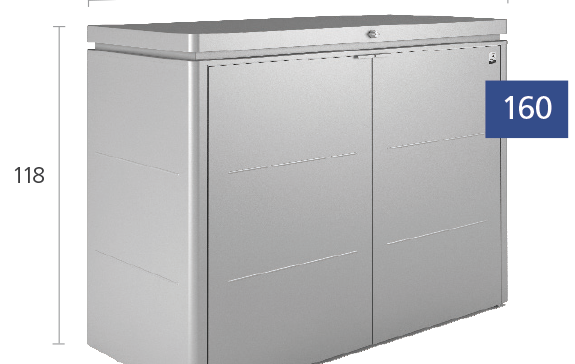 Biohort HighBoard Wheelie Bin Units are available in 2 sizes and choice of 3 colours | Get the best price in Ireland at Owen Chubb GardenStudio, Tel 087-2306 128