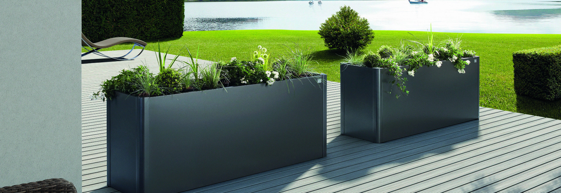 Biohort Belvedere Planters - extremely durable metal planters, perfect for garden, balcony and patio areas | On sale now at Owen Chubb GardenStudio, Terenure. 087-2306 128