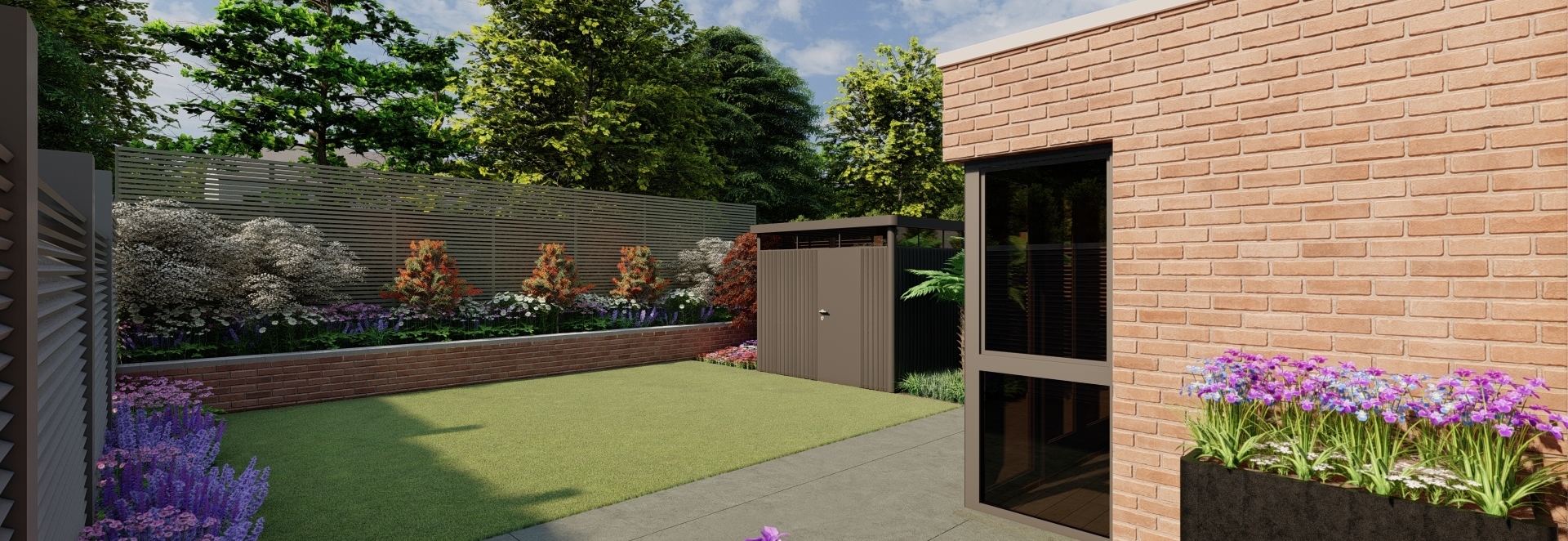 Garden Design Blackrock | 3D Design Visuals for Family Garden in Blackrock Co Dublin