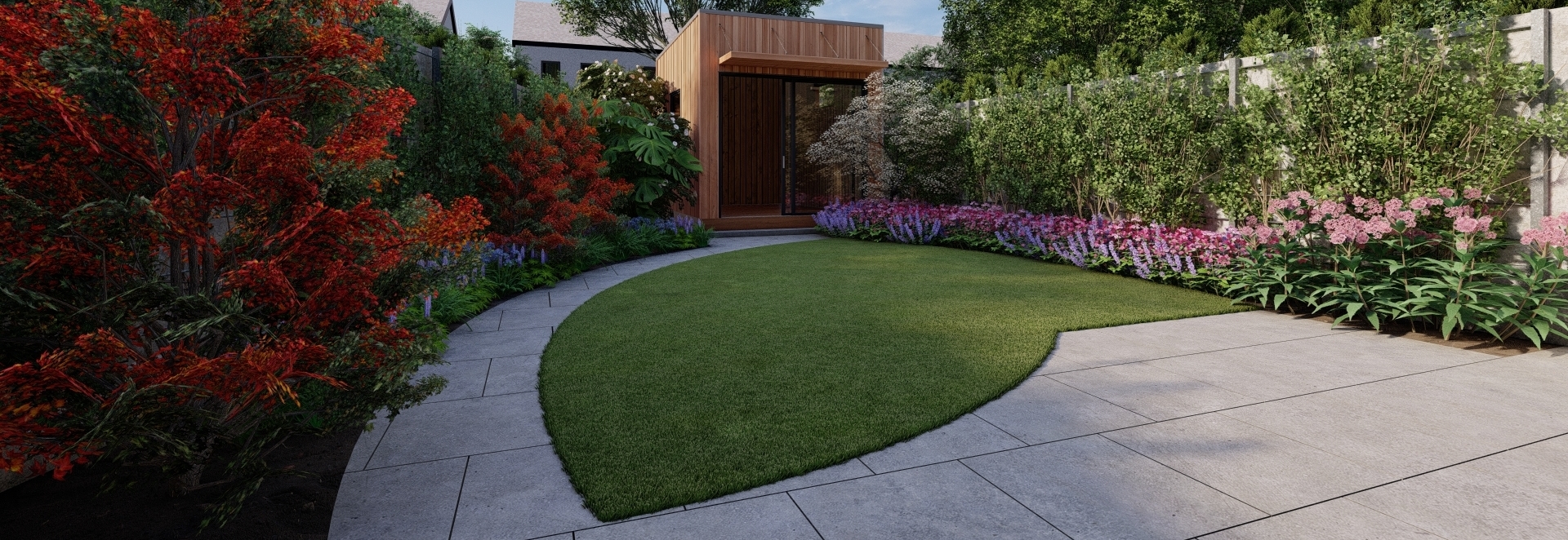 Garden Design in Maynooth, Co Kildare | 3D Design Visuals for small Family Gardens