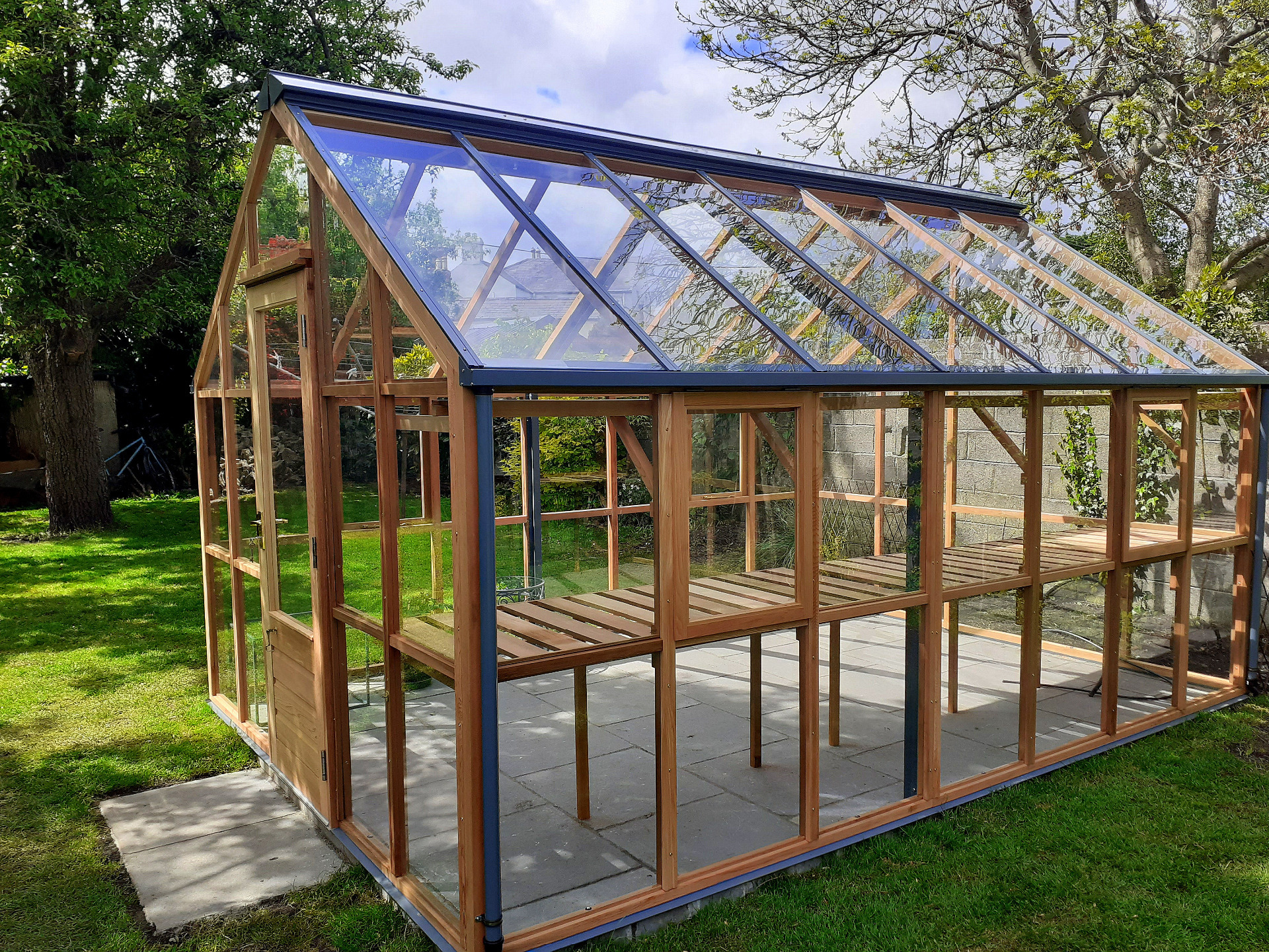 The stunning Classic Ten Greenhouse  installed in Ratgar, Dublin 6 | Owen Chubb Garden Landscapers