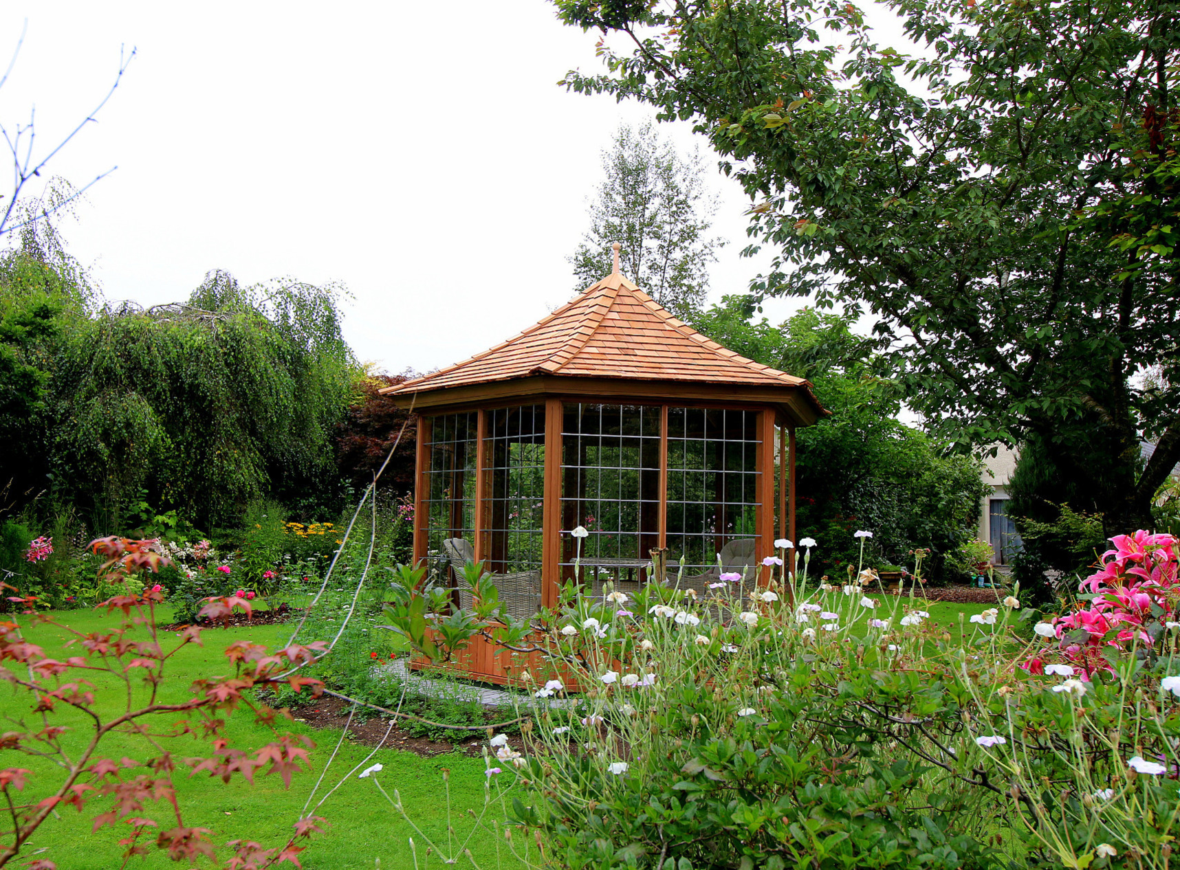 Our 3.0m six-sided Garden Summerhouse installation in Gorey, Co Wexford.