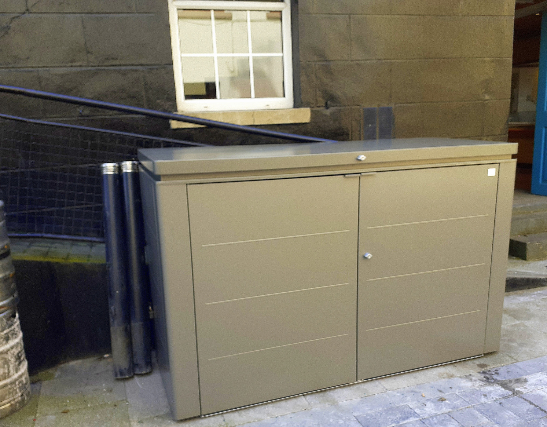 Biohort HighBoard 200 Wheelie Bin Storage Unit in Cashel, Co Tipperary | Owen Chubb Garden Landscapers