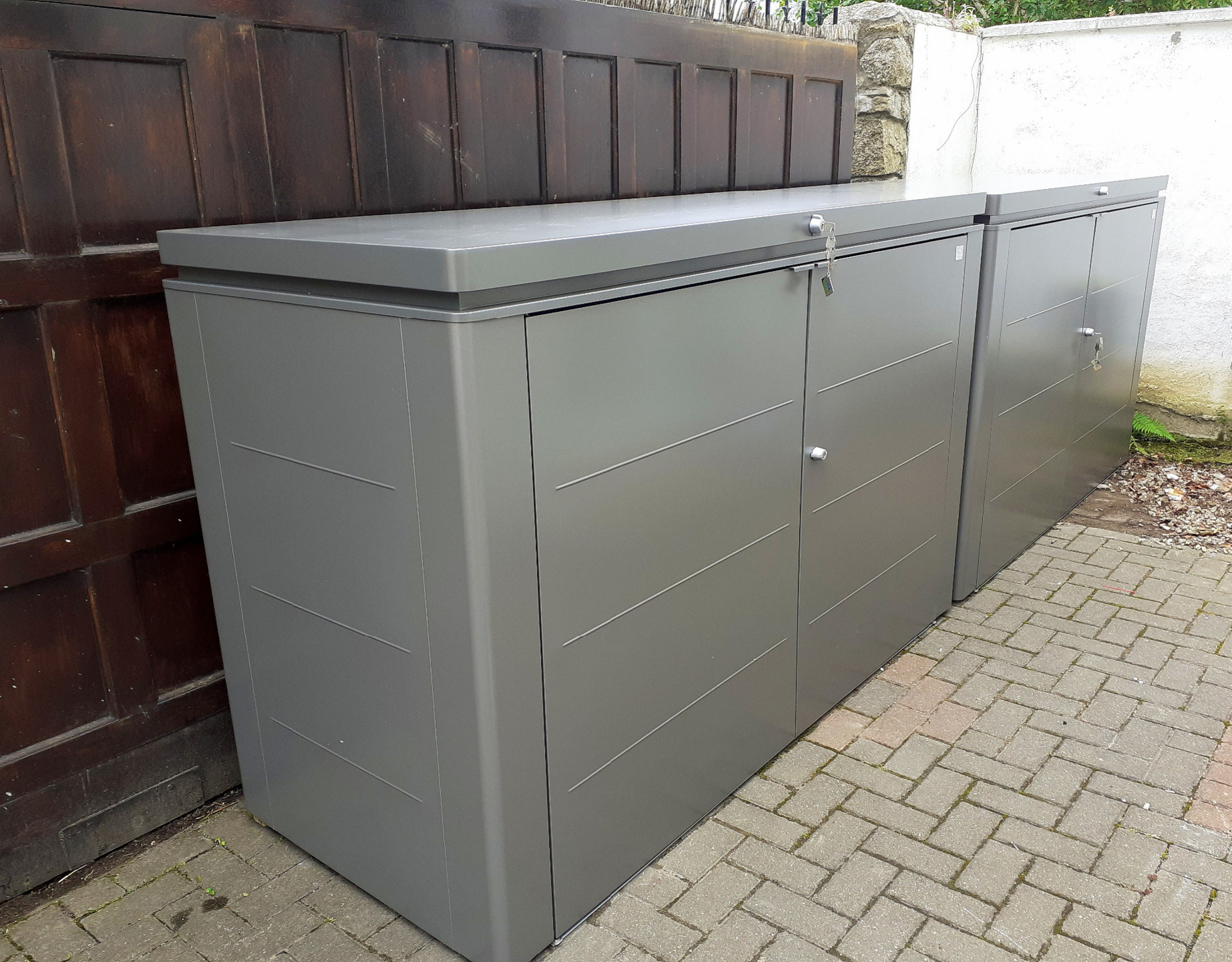 The HighBoard 200 Garden Storage Unit | Supplied + Fitted in Dun Laoghaire, Co Dublin | We supply + fit Biohort Garden Sheds & Storage Solutions Nationwide | Owen Chubb Landscapers, Tel 087 2306 128