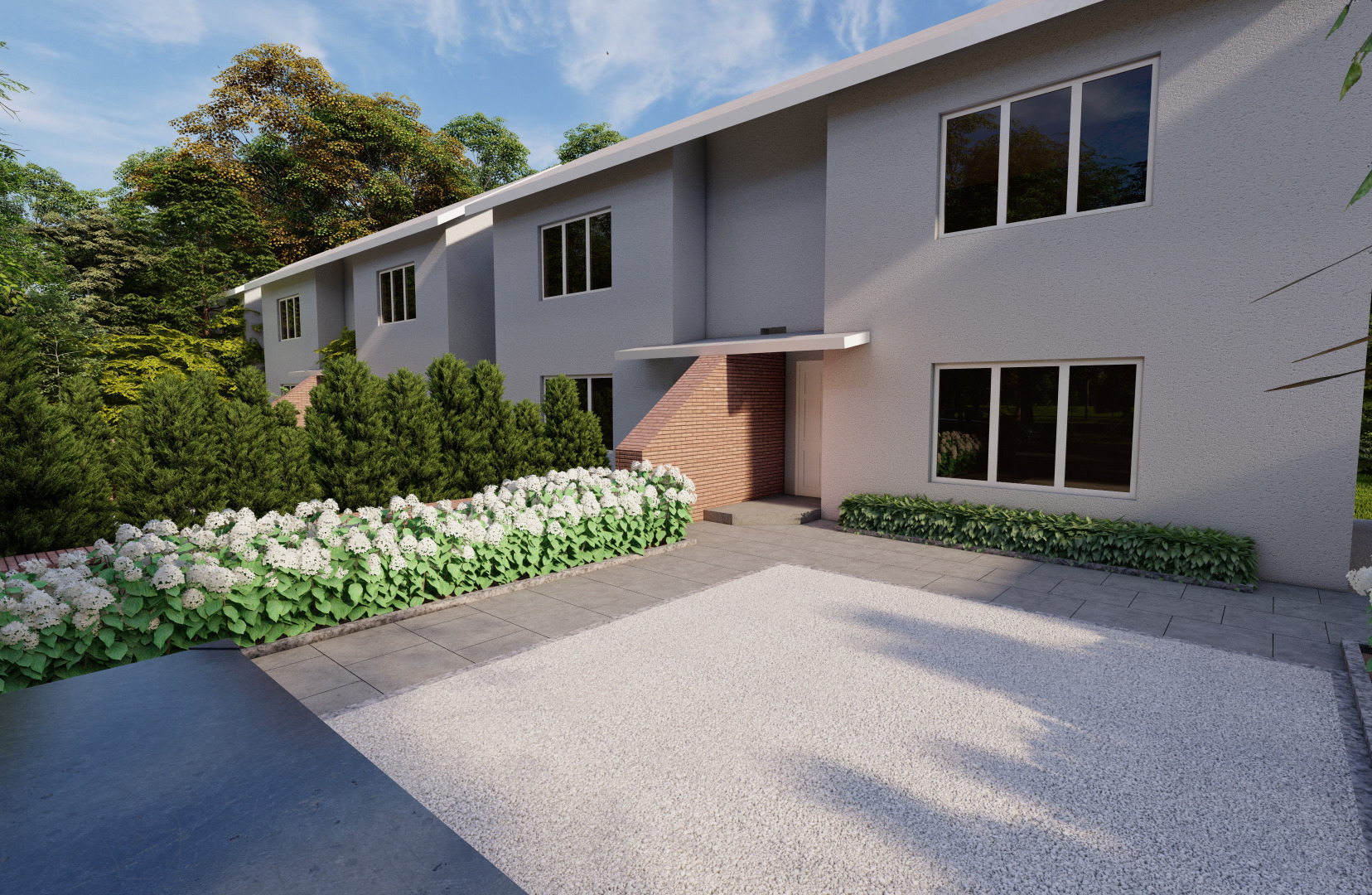 Front Garden Driveway Design | Rathfarnham, Dublin 14  | Owen Chubb Garden Design Services, Tel 087-2306128