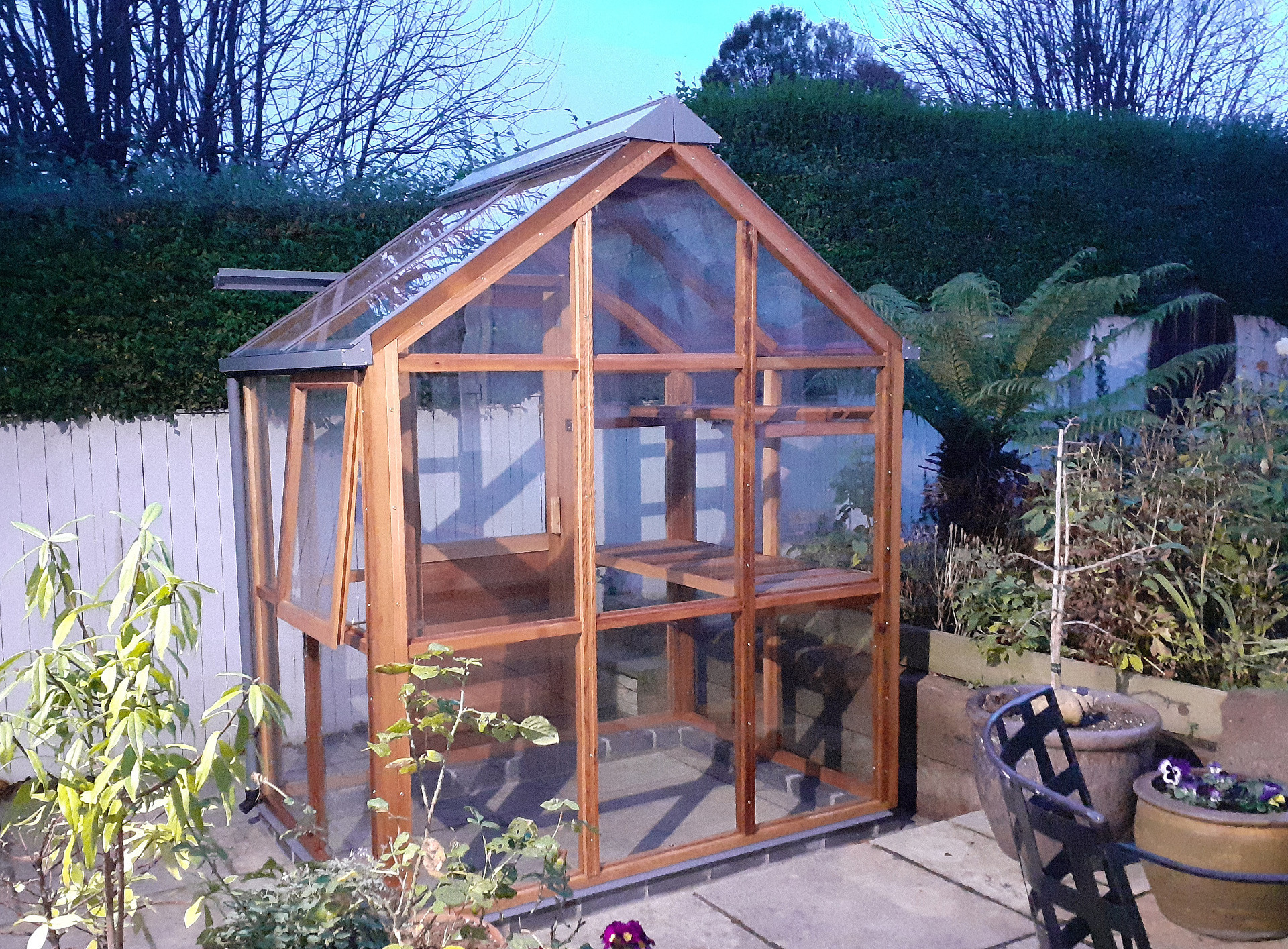Classic Six x 2P Greenhouse, (6ft wide x 4ft long) supplied + fitted in Greystones, Co Wicklow