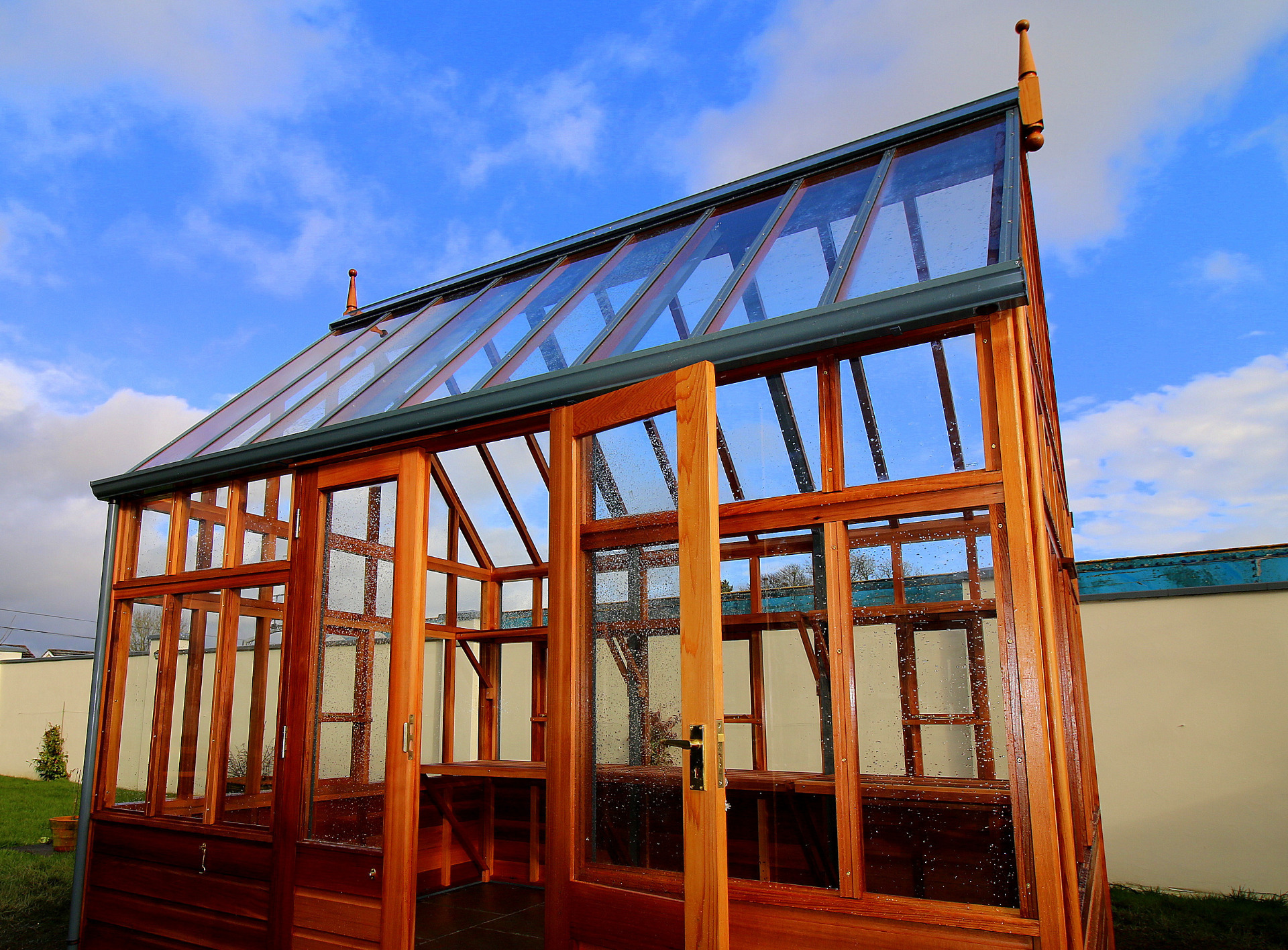 RHS Wisley Cedar Timber Planthouse, Killucan Co Westmeath | Superior Victorian Timber Greenhouses & Planthouses | Supplied + Fitted throughout Ireland | Order now at 087-2306 128