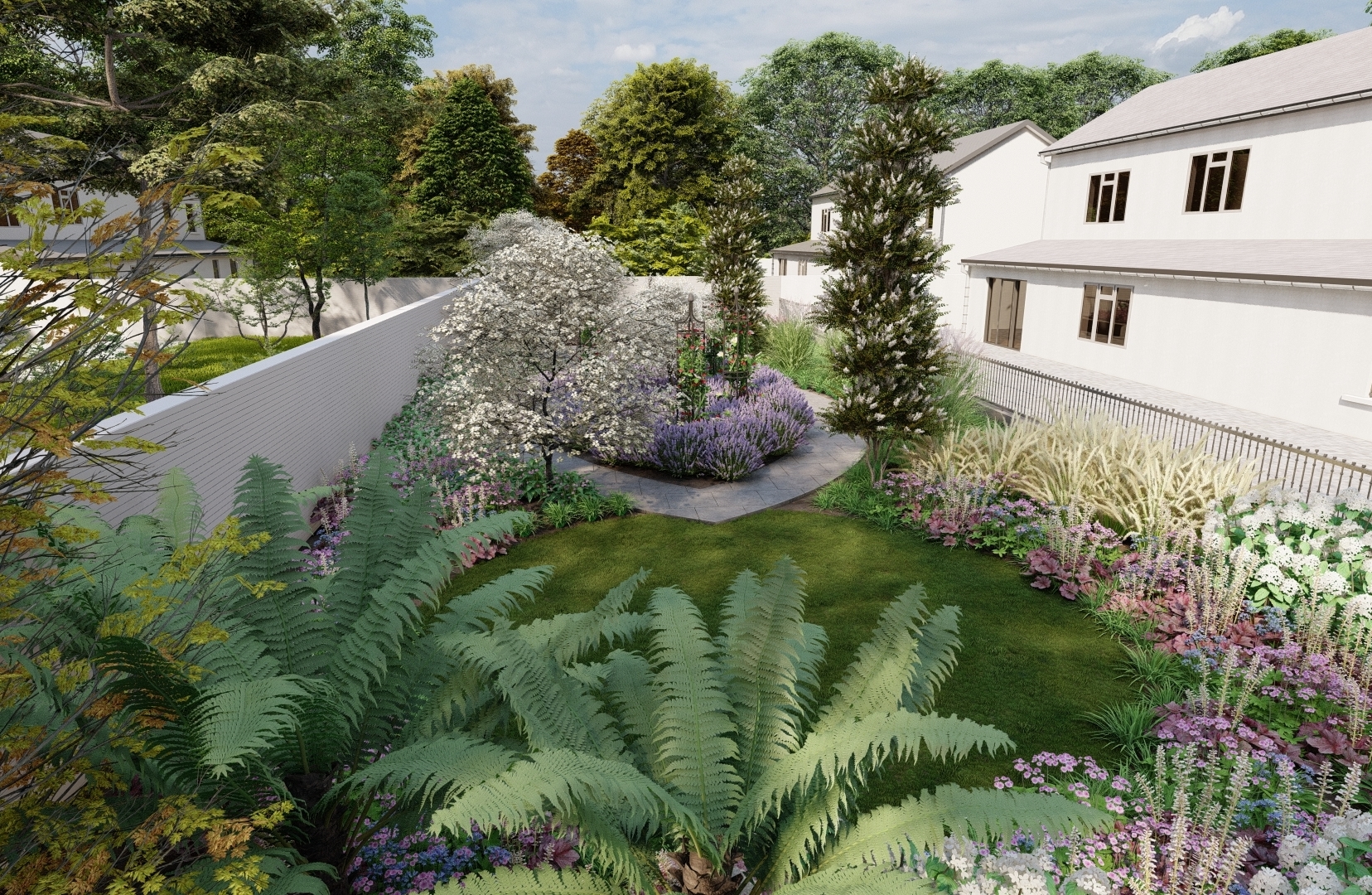 3D Garden Design Visual for Family Garden in Dublin 24