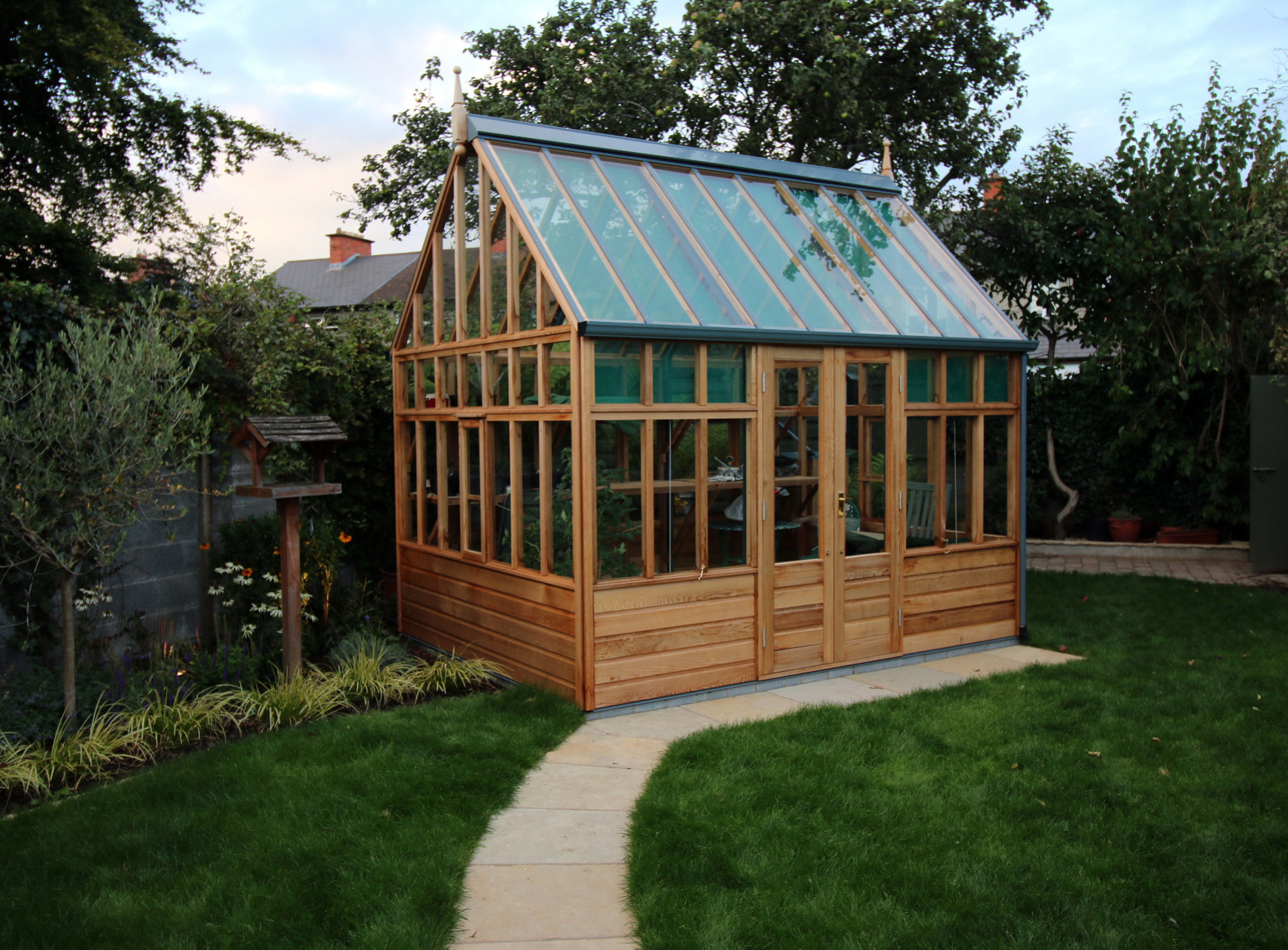 RHS Wisley Planthouse installation Terenure - traditional Victorian timber Greenhouse