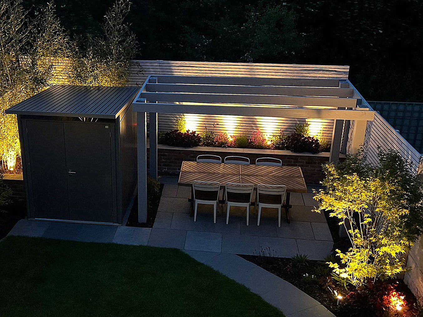 Revitalise your garden after dark with our stunning range of outdoor LED garden lighting  | we offer design & installation services in Dublin