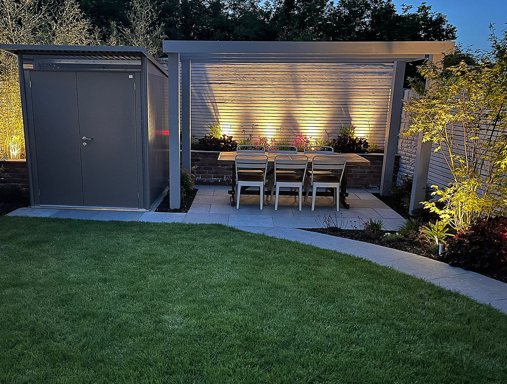 Outdoor Garden LED Lighting  Design & Installation in Ashbourne | Owen Chubb Garden Landscapers