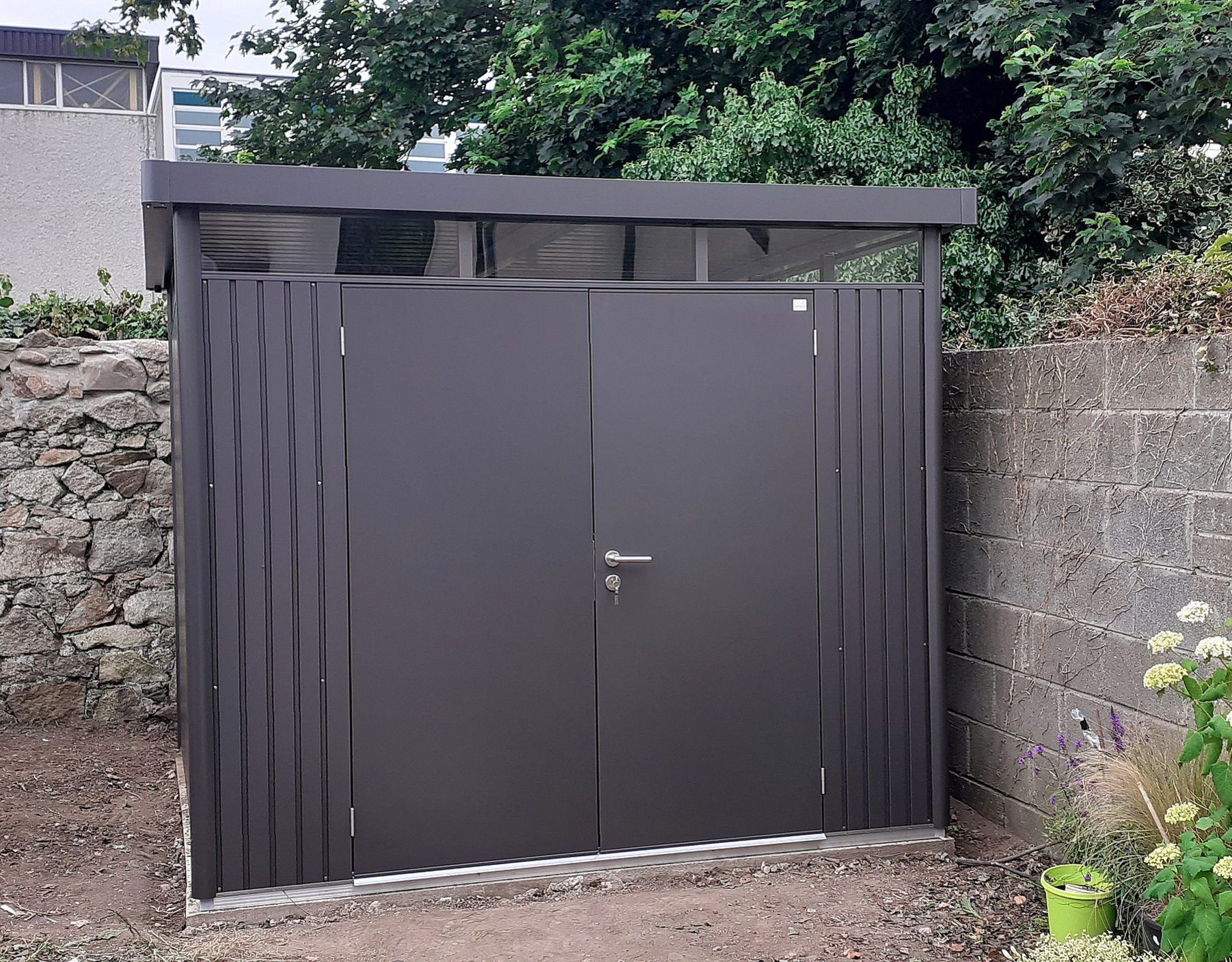 The Biohort HighLine H4 in metallic dark grey with optional accessories including aluminium floor frame & panels, electrical mounting panel |  Supplied + Fitted in Clonskeagh, Dublin 14 by Owen Chubb