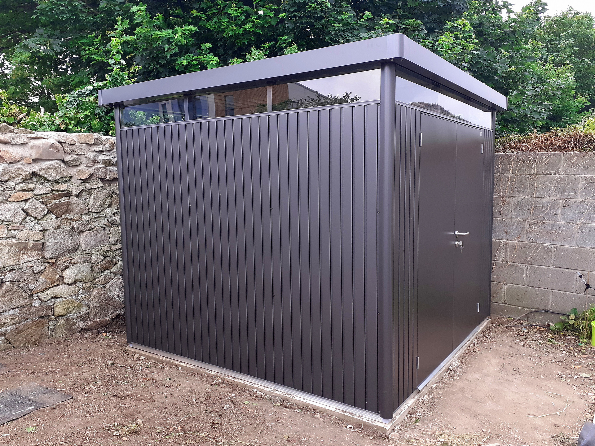 Biohort HighLine H4 Garden Shed - supplied + fitted in Goatstown, Dublin 14 | Supplied + Fitted by Owen Chubb Garden Landscapers