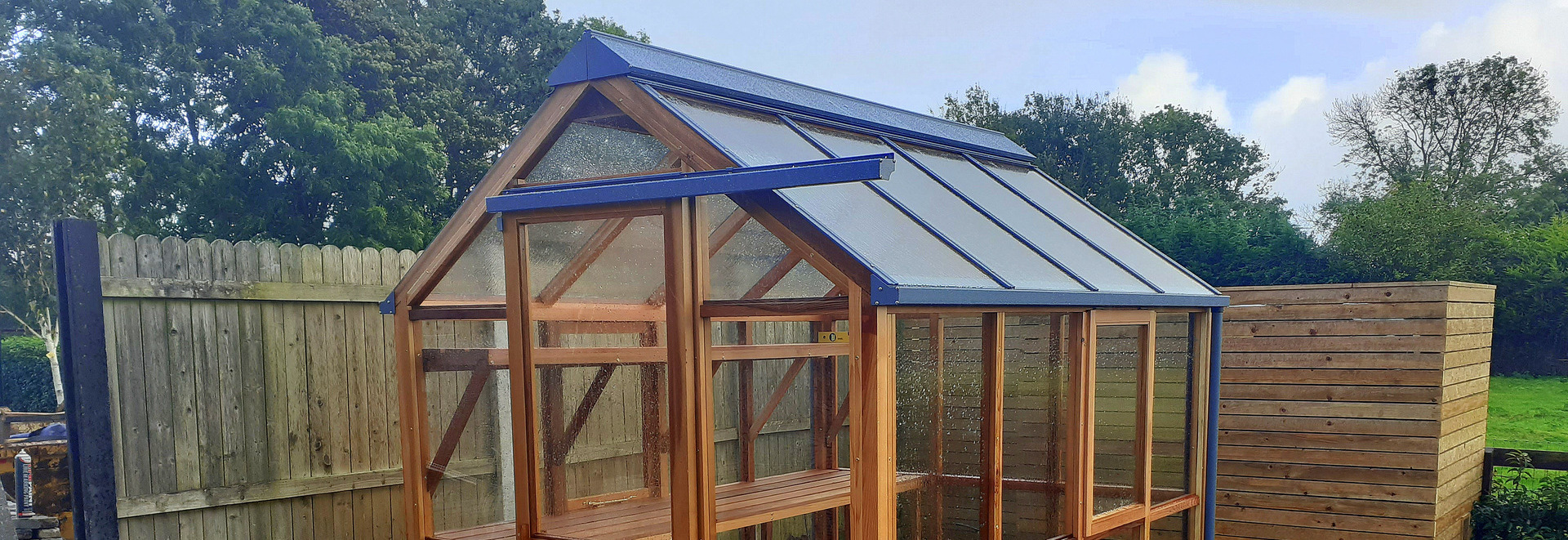 Classic Six (6 x 8) Greenhouse installation in Maynooth, Co Kildare | Supplied + fitted by Owen Chubb Garden Landscapers