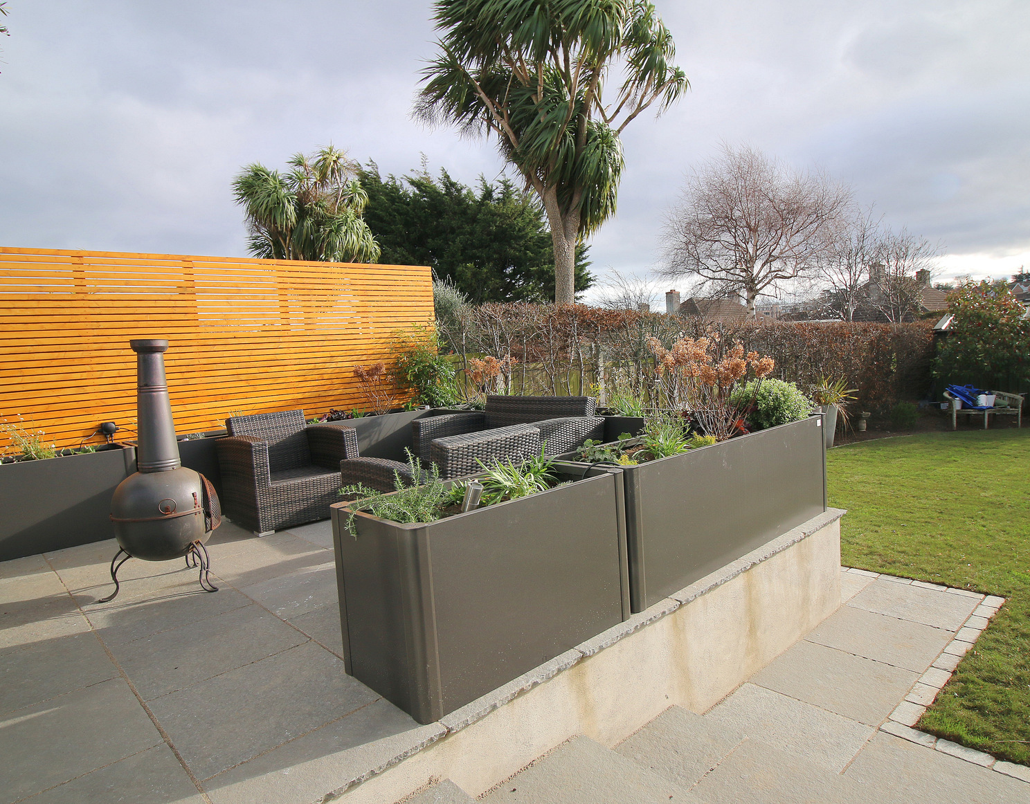Biohort Belvedere Planters - exceptional quality, modern steel garden planters | Supplied + Fitted in Mount Merrion, Co Dublin.