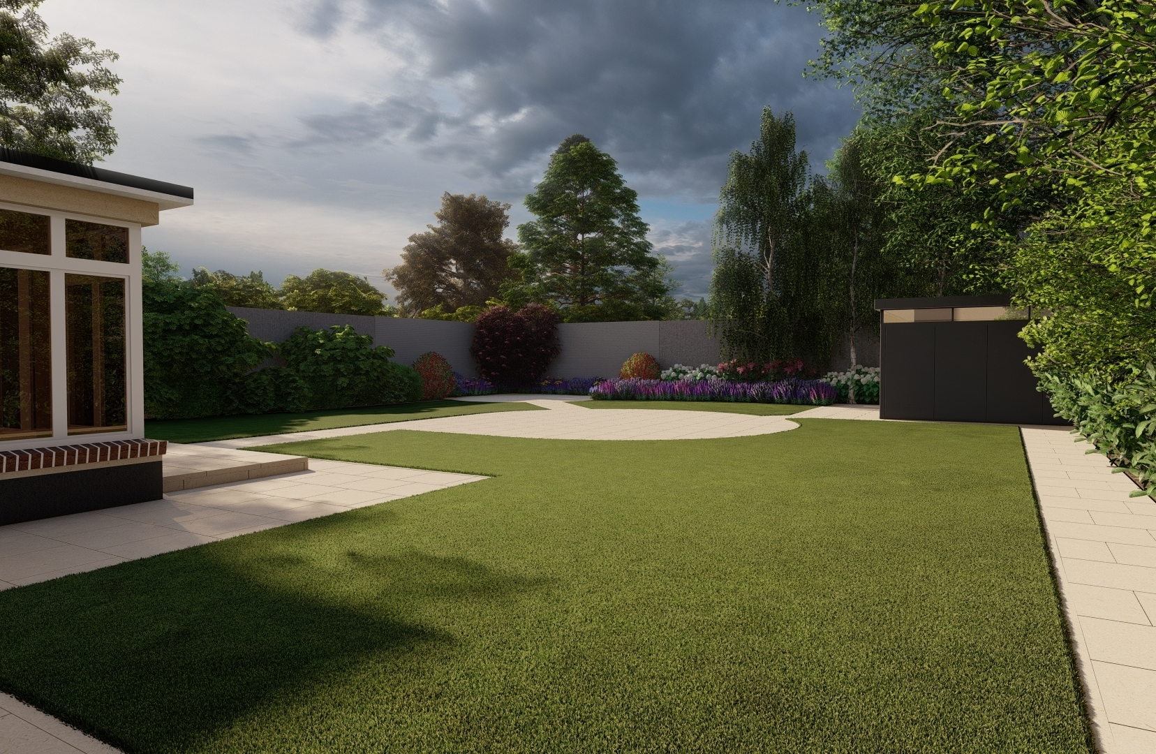 Design Visual for a large family garden in Rathfarnham, Dublin 14