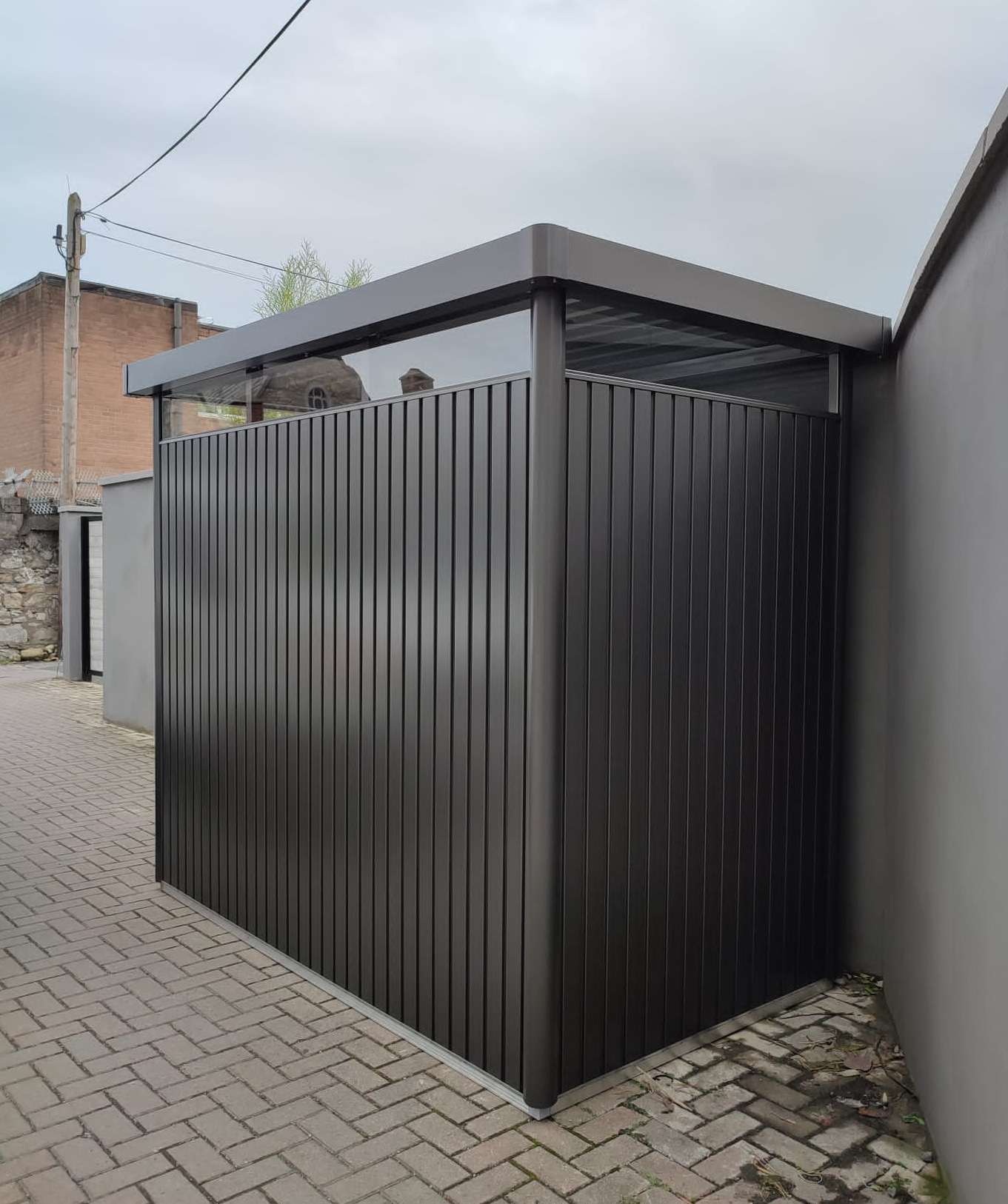 Biohort HighLine HS Garden Shed - supplied + fitted in Dun Laoghaire, Co Dublin | Owen Chubb Garden Landscapers