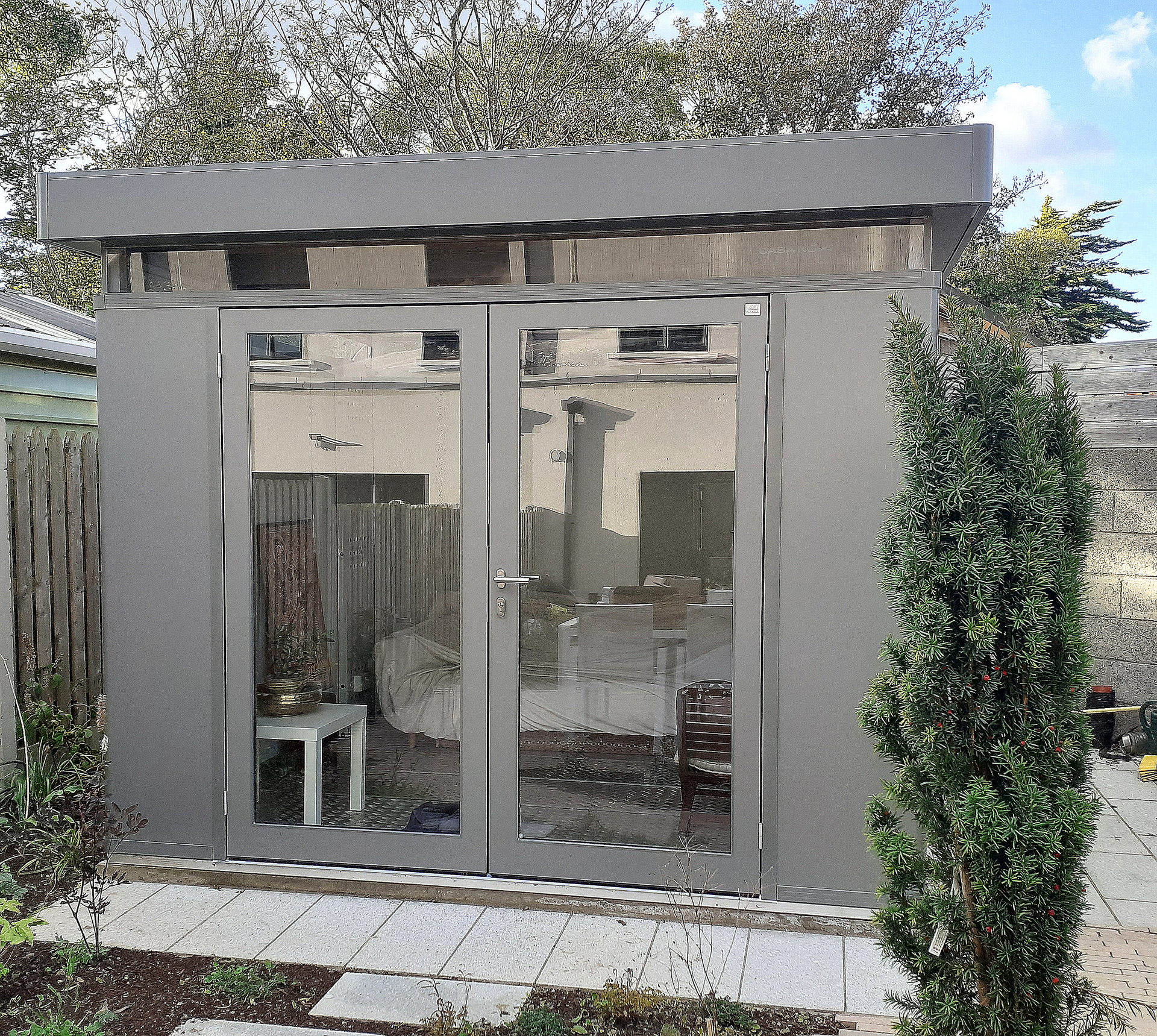 Biohort CasaNova -  a premium quality & exceptionally versatile contemporary style steel garden room - supplied & fitted in Clontarf, Dublin 3.