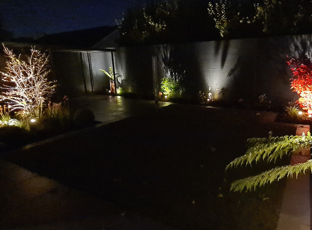 Stunning Outdoor LED Garden Lighting  | Supplied + Fitted in Dublin 3 by Owen Chubb Garden Landscapers