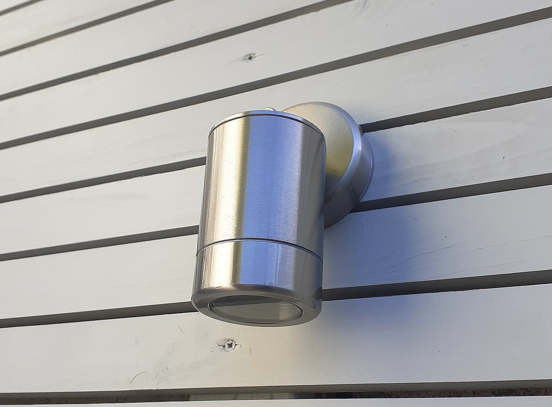 Adjustable Stainless Steel LED Wall Lighting in Dublin  |  Garden Lighting supply + installation services