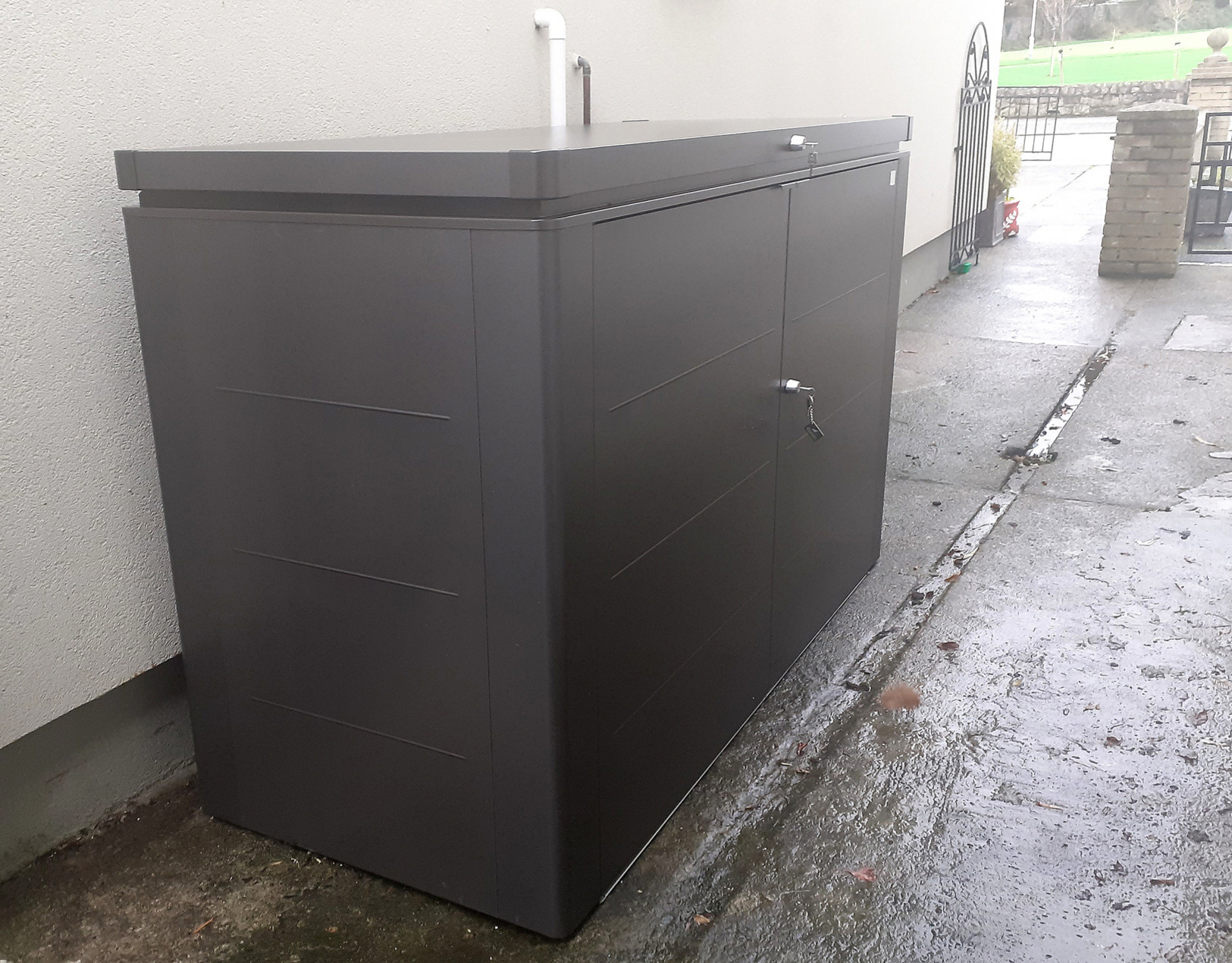 Biohort HighBoard 200  Bike Storage Unit | Supplied + Fitted in Dundrum, Dublin 16 by Owen Chubb Landscapers