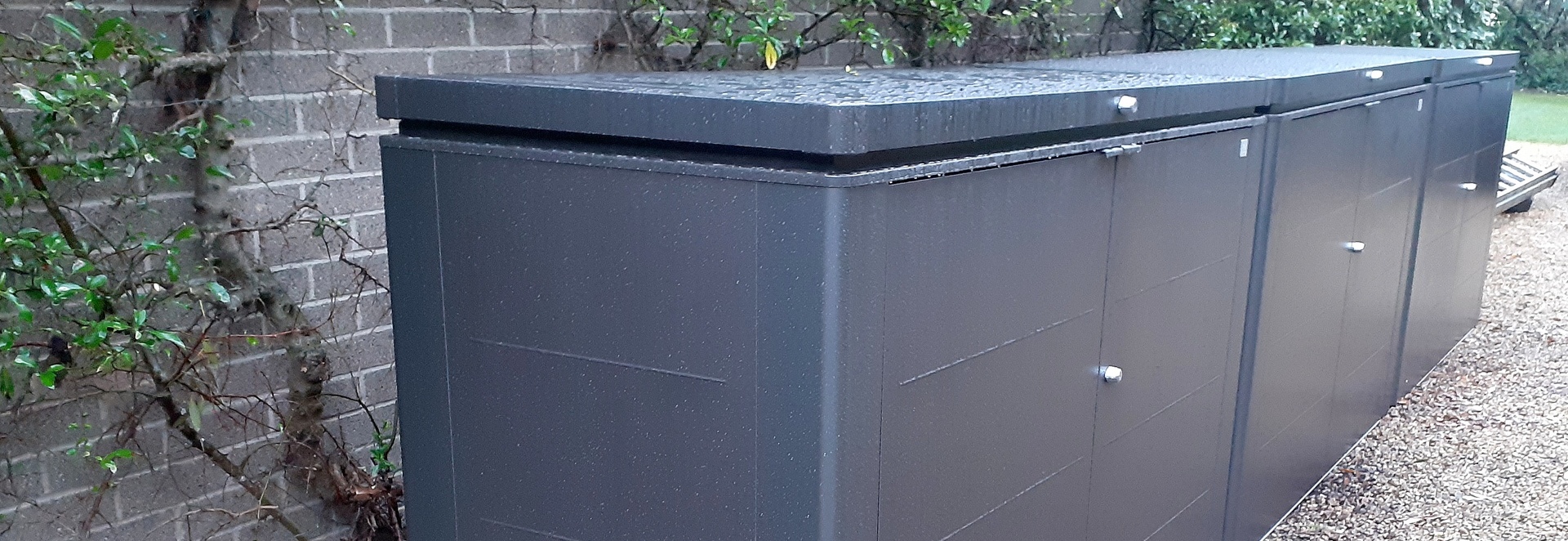 The ultimate outdoor garden storage unit - Biohort HighBoard 200  Storage Unit | Supplied + Fitted in Sandymount, Dublin 4 by Owen Chubb Landscapers