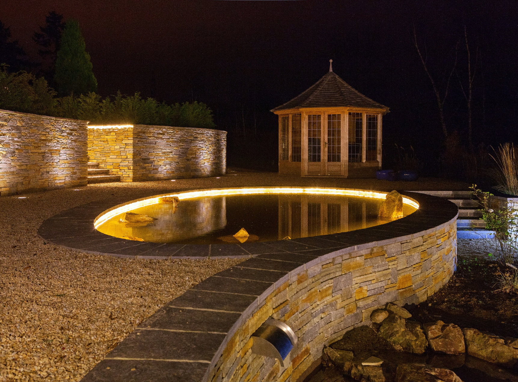 Professional LED Outdoor Garden Lighting in Wicklow | Design & Installation by Owen Chubb, Tel 087-2306128