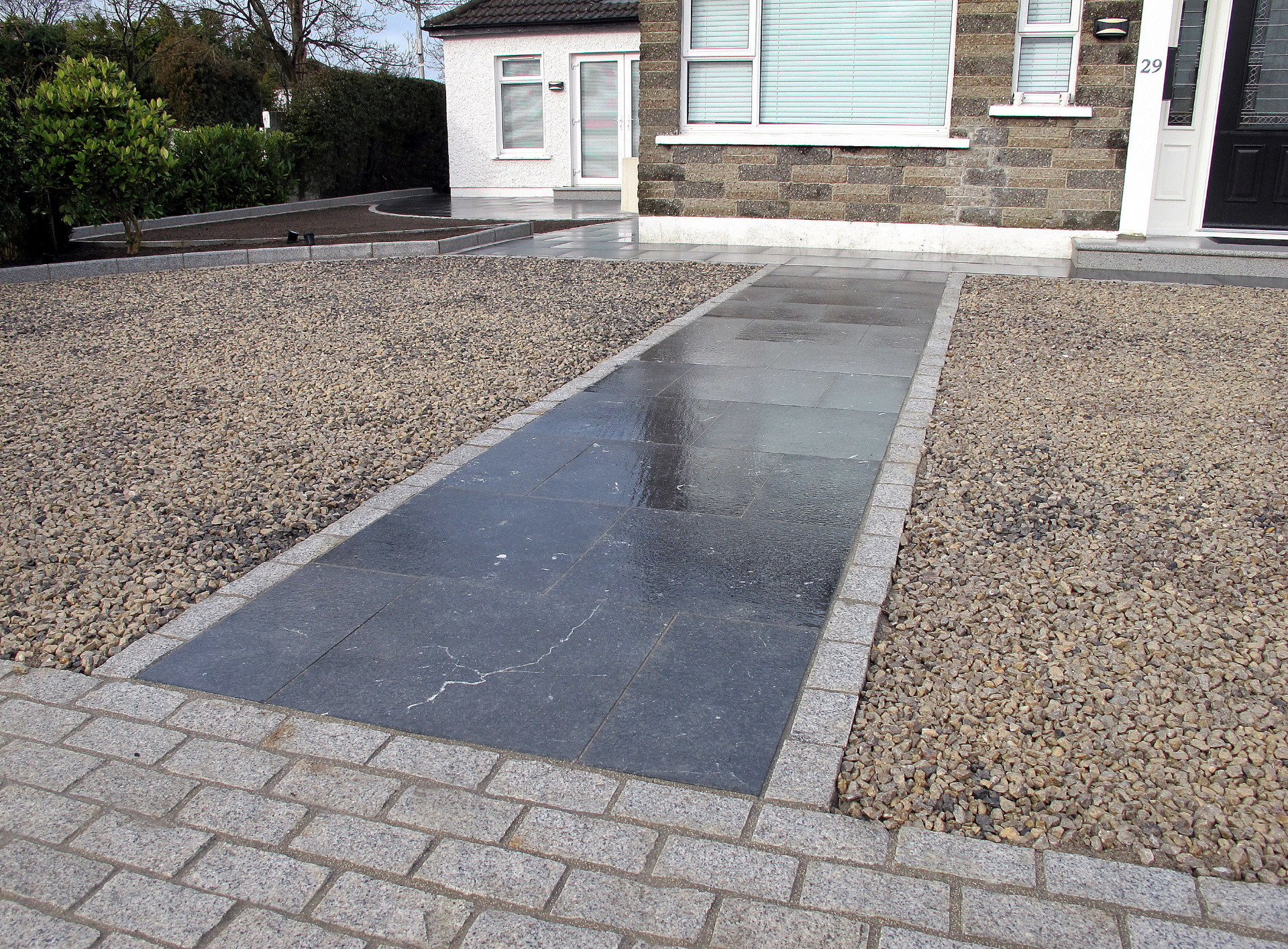 Granite & Kilkenny Limestone paving | Driveway Design & Landscaping in Terenure, Dublin 6W