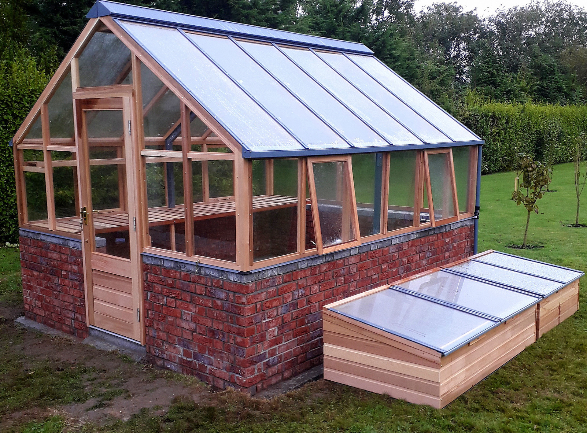 Gabriel Ash Classic Ten (10 x 12) Greenhouse in Wexford | the only timber greenhouses endorsed by the RHS | Owen Chubb  087-2306128