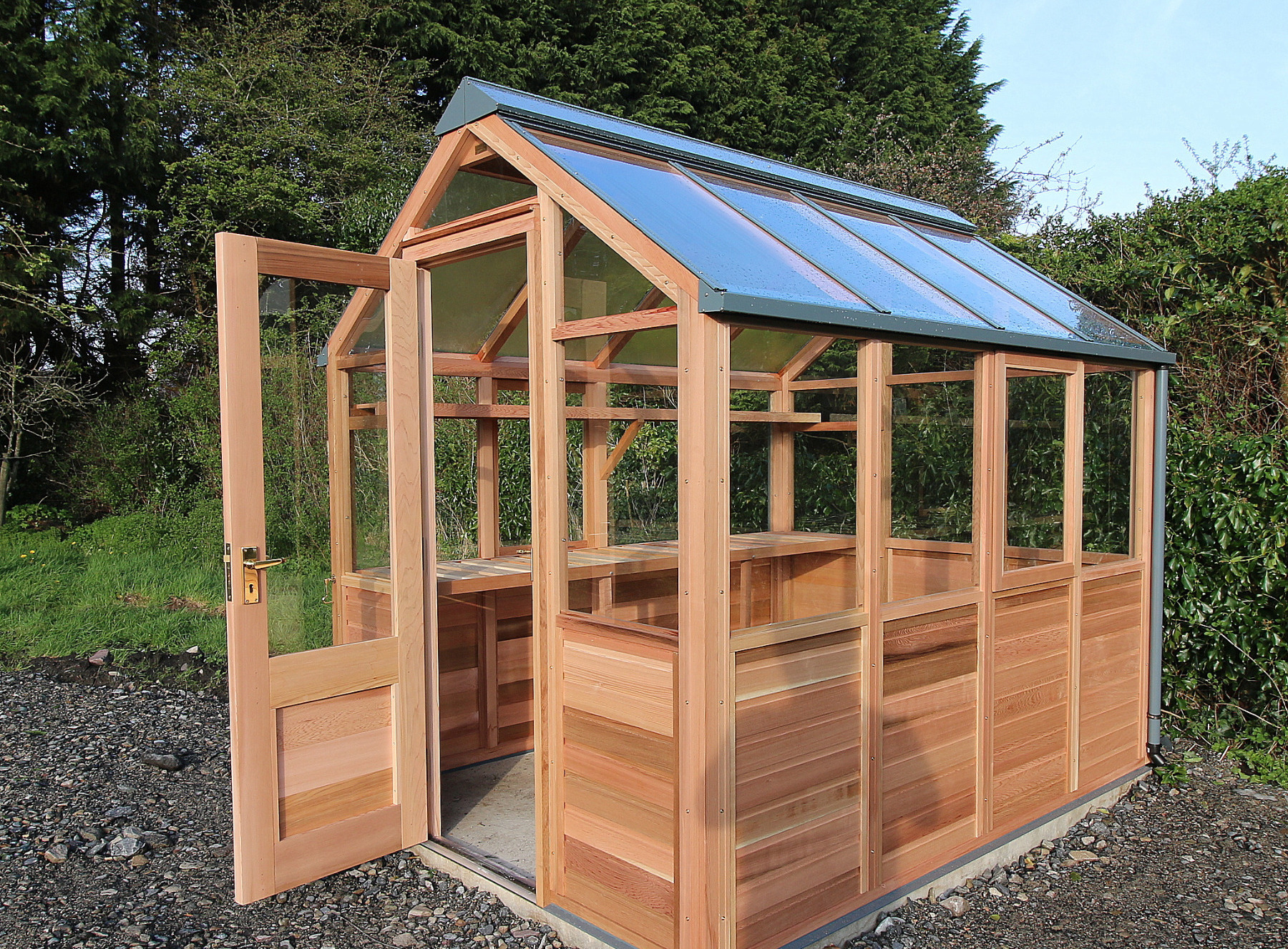 Gabriel Ash Classic Six Greenhouse in Foxford, Co Mayo | the only timber greenhouses endorsed by the RHS | Owen Chubb  087-2306128