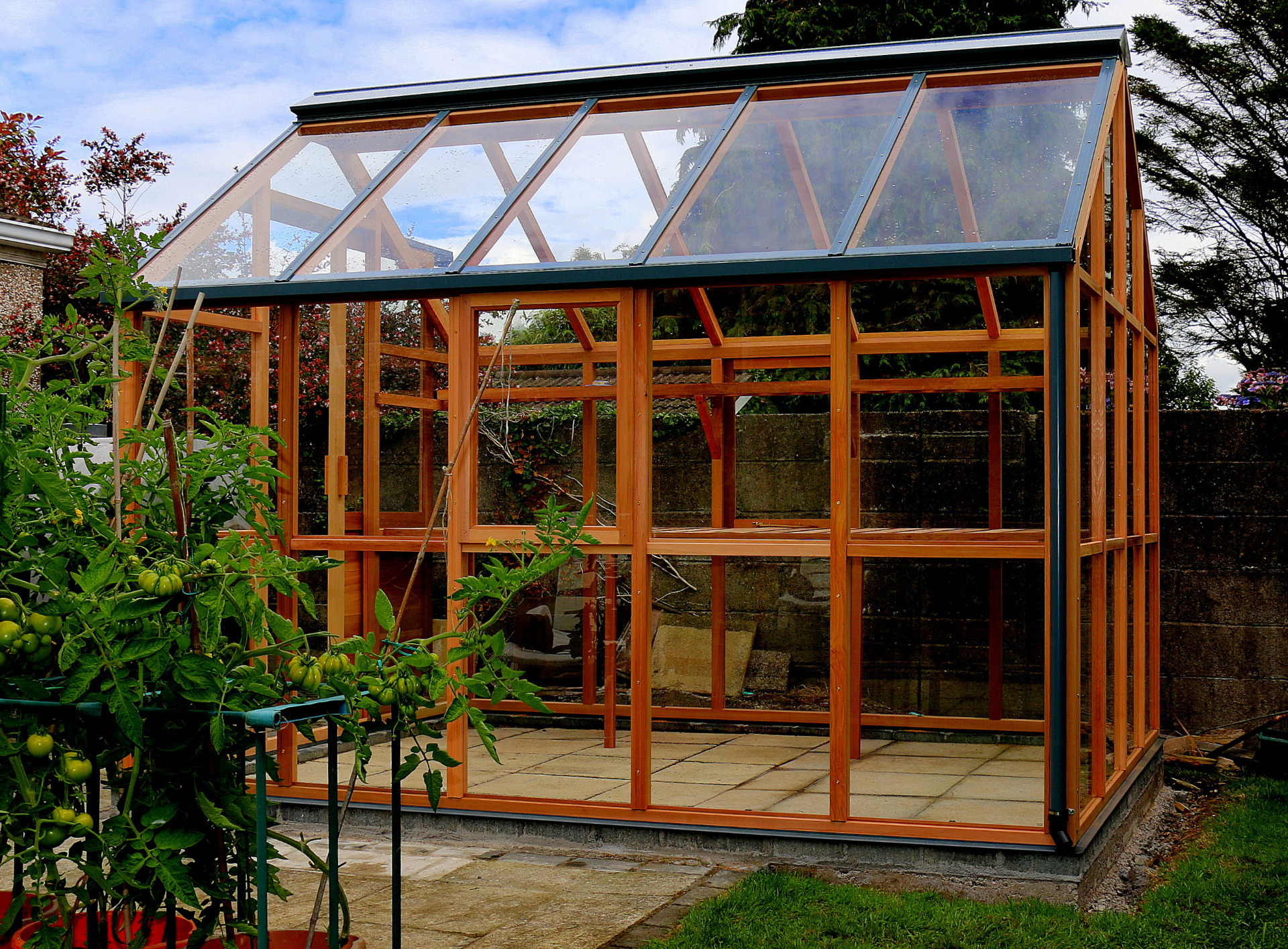 Gabriel Ash Classic Eight  (8 x 10) Greenhouse in Carrigaline, Co Cork | the only timber greenhouses endorsed by the RHS | Owen Chubb  087-2306128