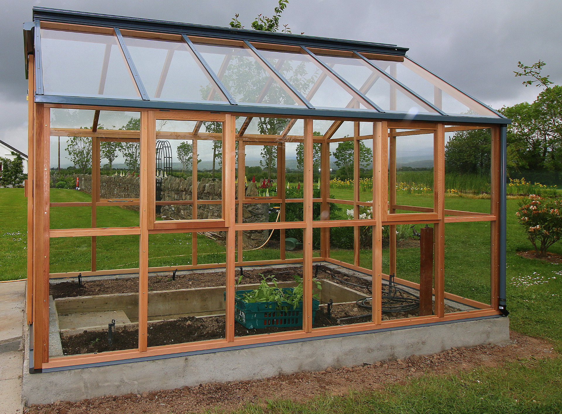 Gabriel Ash Classic Eight (8x12) Greenhouse in Kilkenny | the only timber greenhouses endorsed by the RHS | Owen Chubb  087-2306128