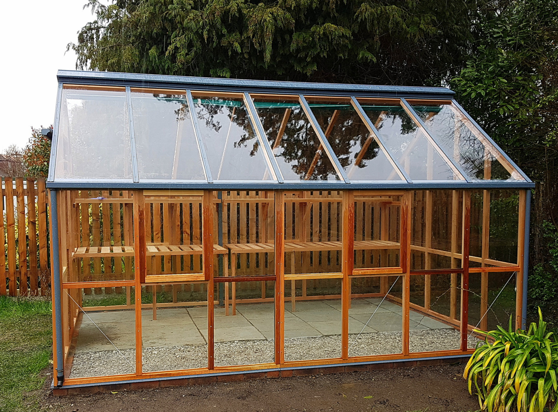 Gabriel Ash Classic 10 x 14 Greenhouse in Churchtown, Dublin 14 | the only timber greenhouses endorsed by the RHS | Owen Chubb  087-2306128